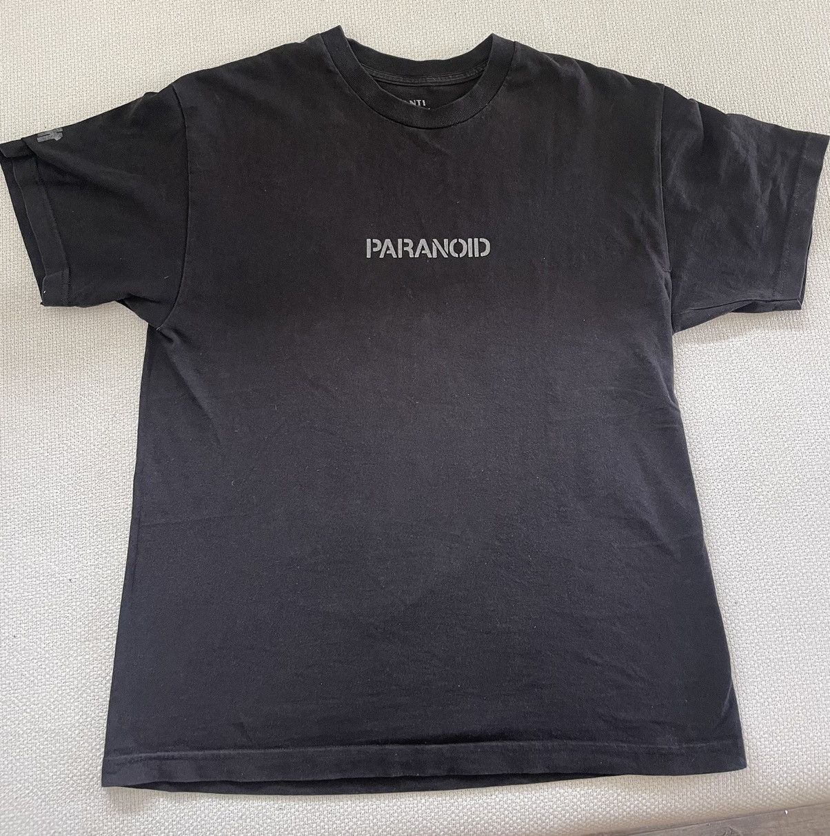 Anti Social Social Club Undefeated Anti Social Social Club x Undefeated Paranoid Tee Black Grailed