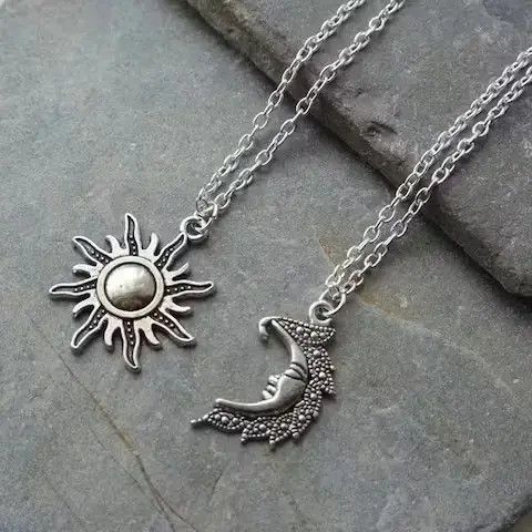 VIBE Sun + Moon Pendant Chain Necklace Size ONE SIZE - 1 Thumbnail