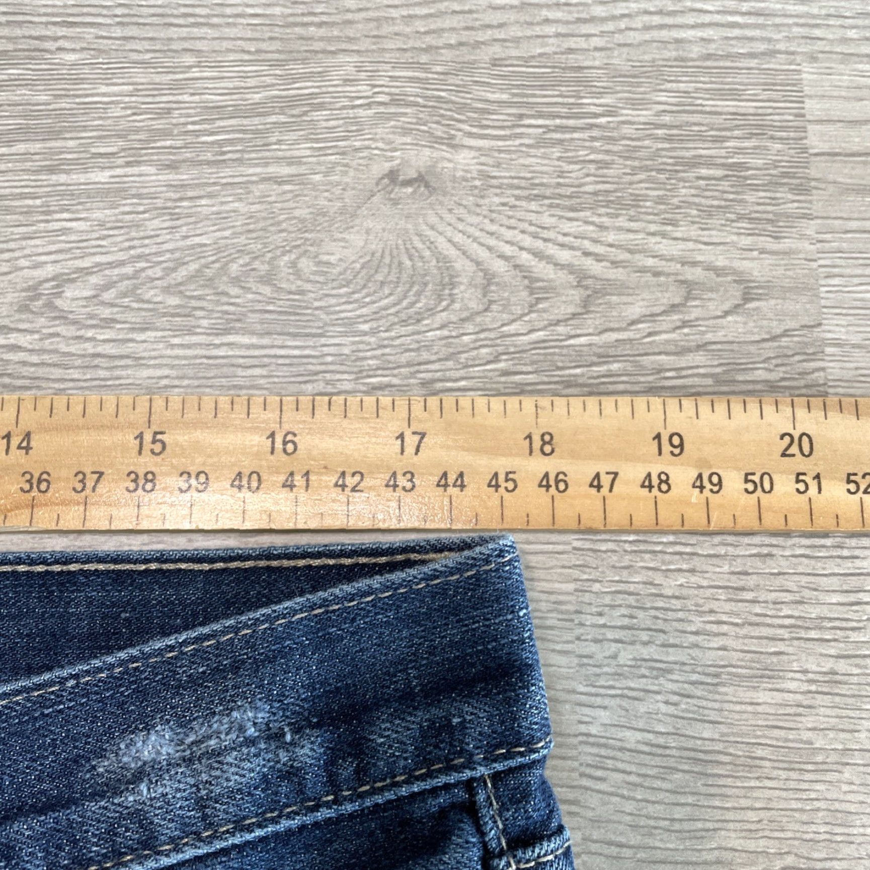 Decree VINTAGE Decree Boyfriend Jeans Distressed Capris Juniors Size 13 Blue Women's Size 34" / US 12 / IT 48 - 5 Thumbnail
