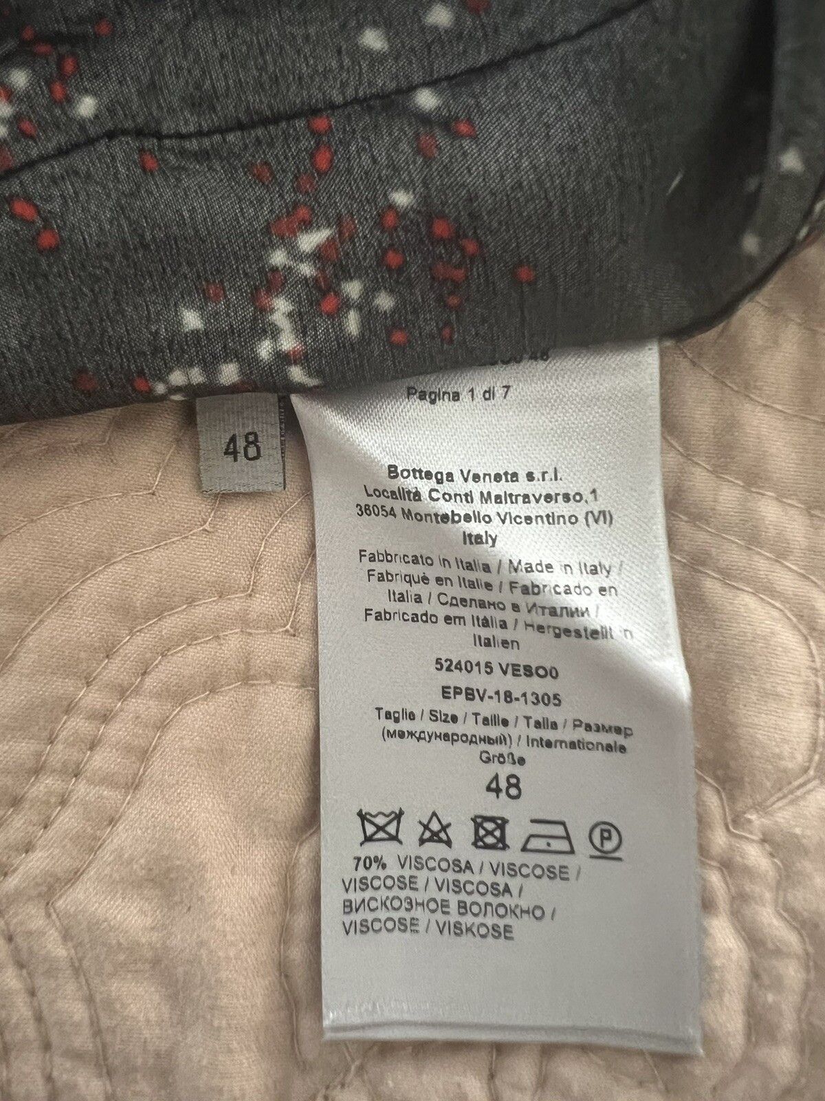 Bottega Veneta Men’s Black Pixel Pattern Pyjama Shirt Made in Italy Size US M / EU 48-50 / 2 - 5 Thumbnail