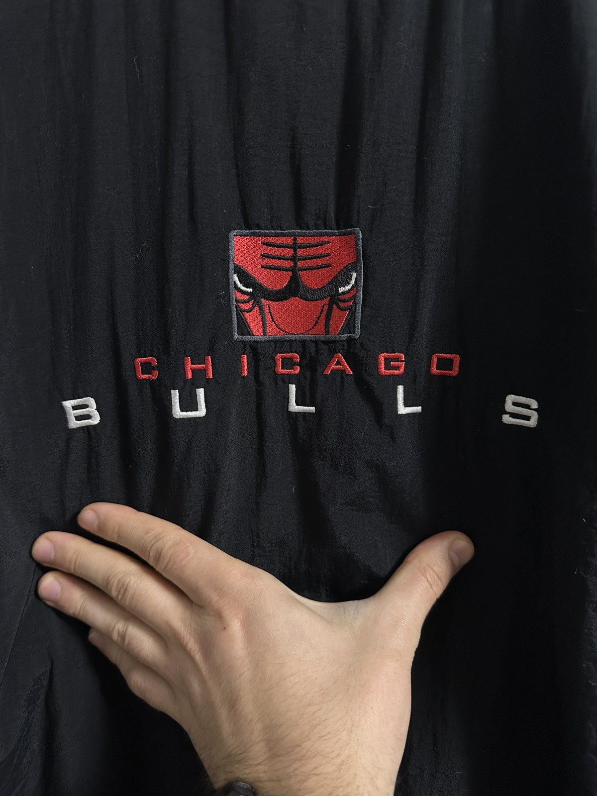 Gear for Sports Rare Vintage Nylon Sweatshirt Chicago Bulls x Gear for Sport Size US XL / EU 56 / 4 - 2 Thumbnail