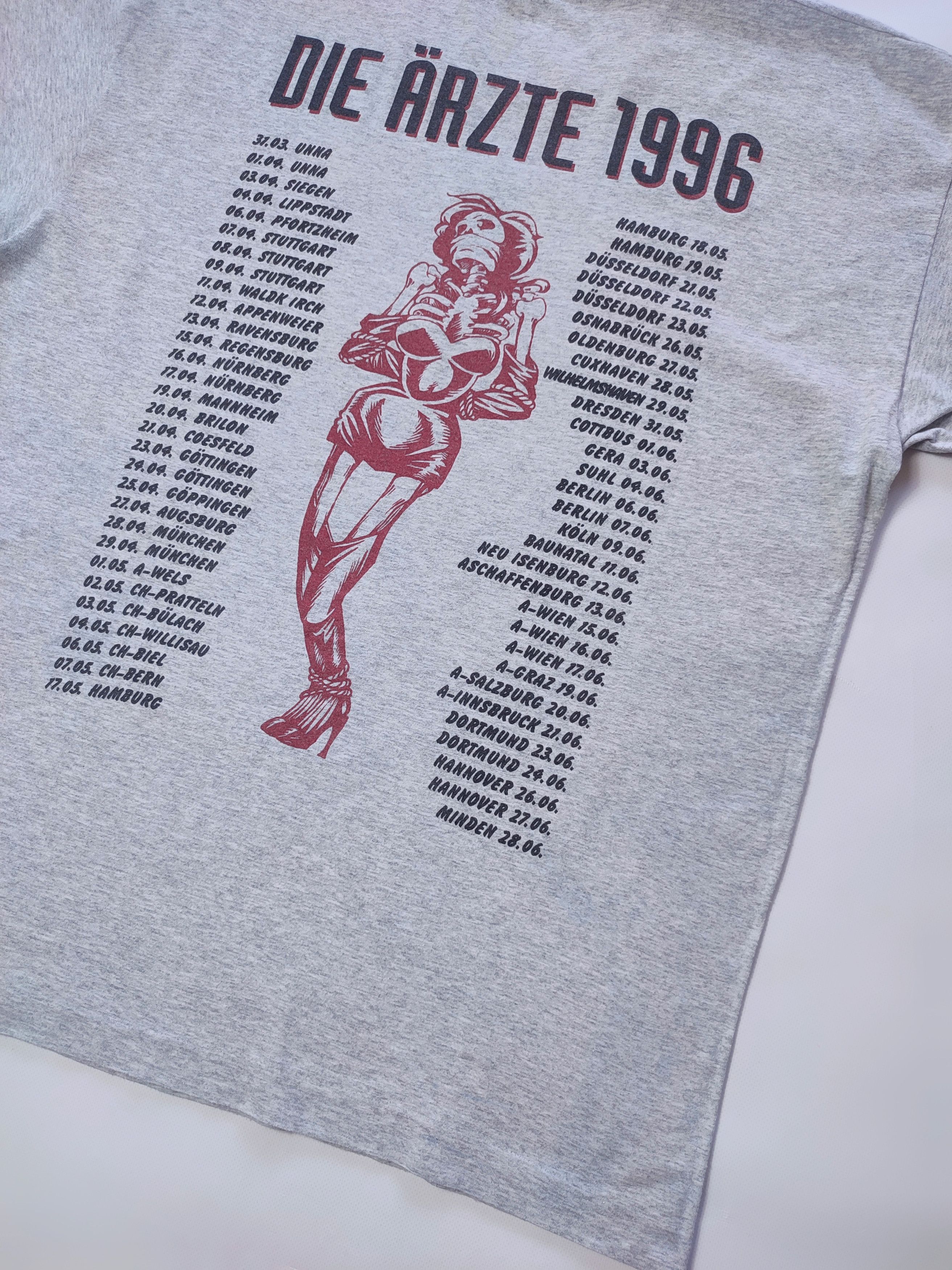 Band Tees × Vintage Die Arzte Vintage Rock Band Tour T-shirt Size US XL / EU 56 / 4 - 9 Thumbnail