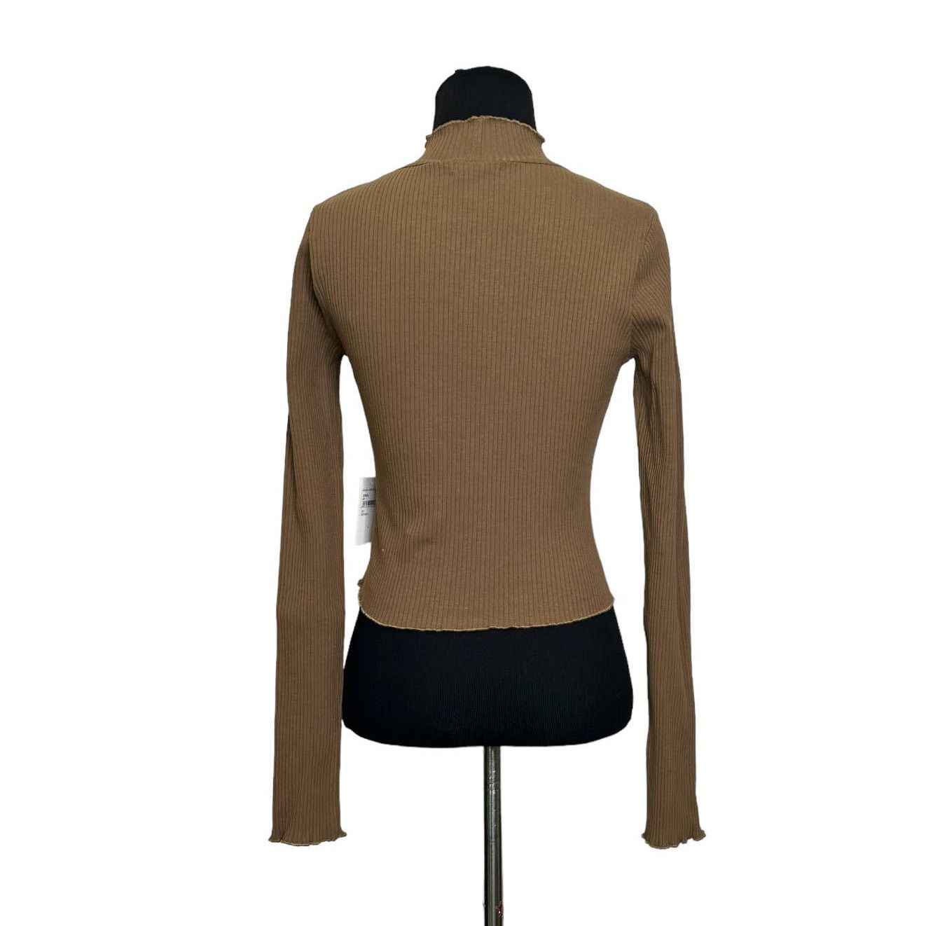 Good American Good American Mock Neck Long Sleeve Fitted Sweater Size M Size M / US 6-8 / IT 42-44 - 2 Thumbnail