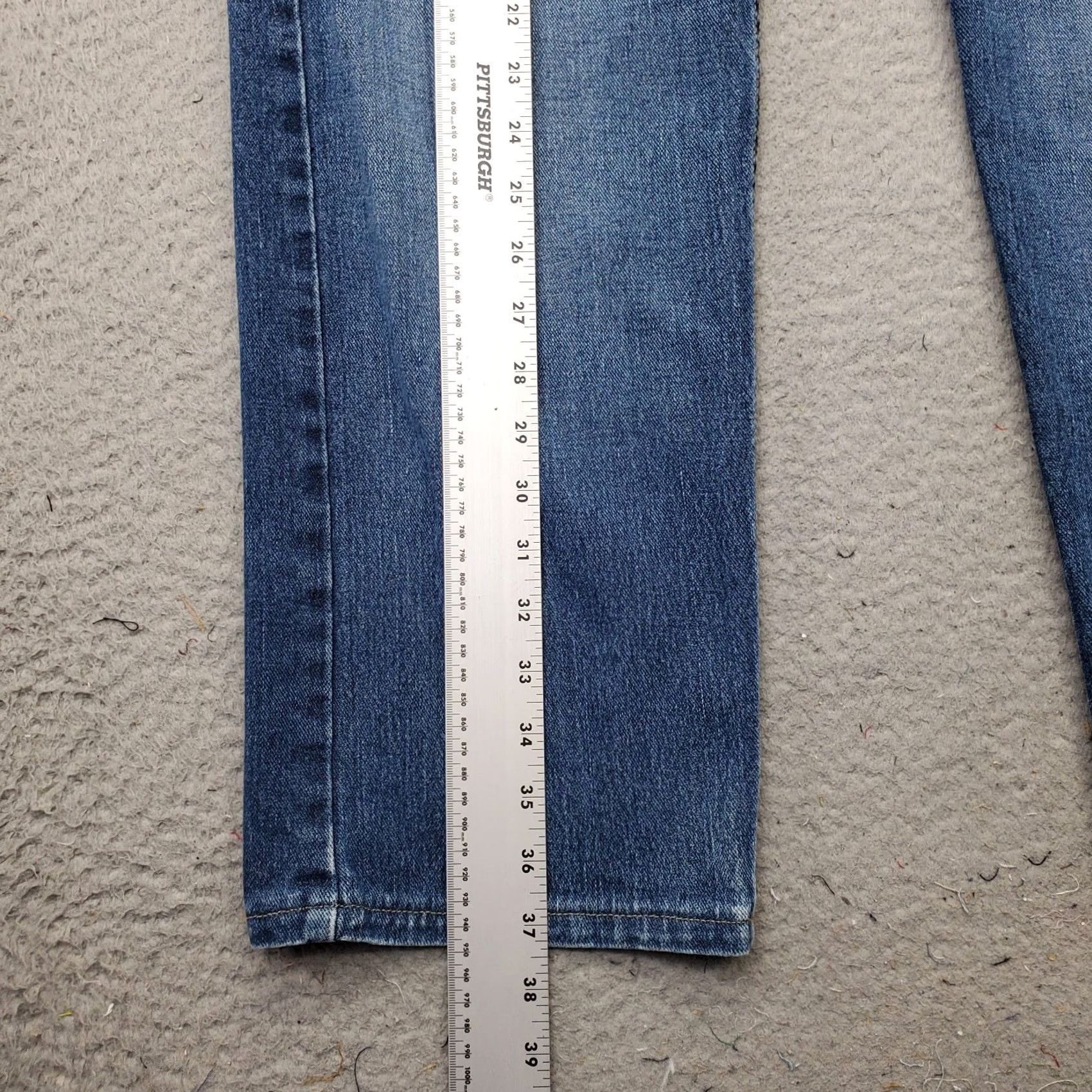 Levi's Levi's 505 Straight Leg Jeans Mens 38x32 Blue Denim Red Tab 5-Pocket Vintage: No Size US 38 / EU 54 - 3 Thumbnail