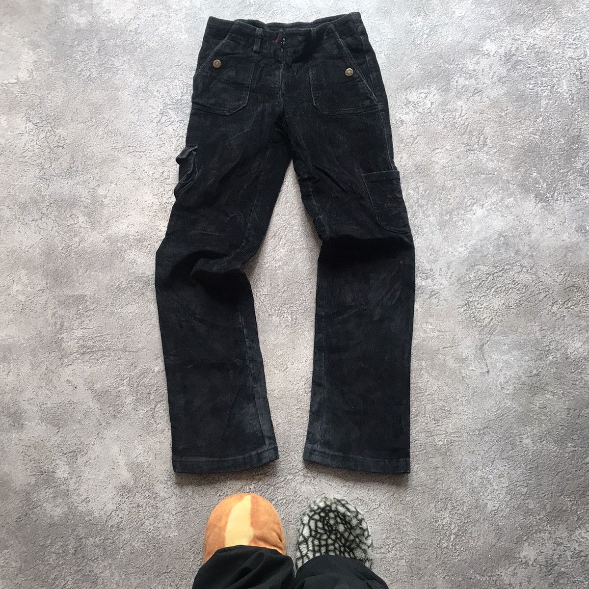 If Six Was Nine VINTAGE VELVET CARGO PANTS FLARED PARACHUTE SPRING JAPAN 90S Size 26" / US 2 / IT 38 - 1 Thumbnail