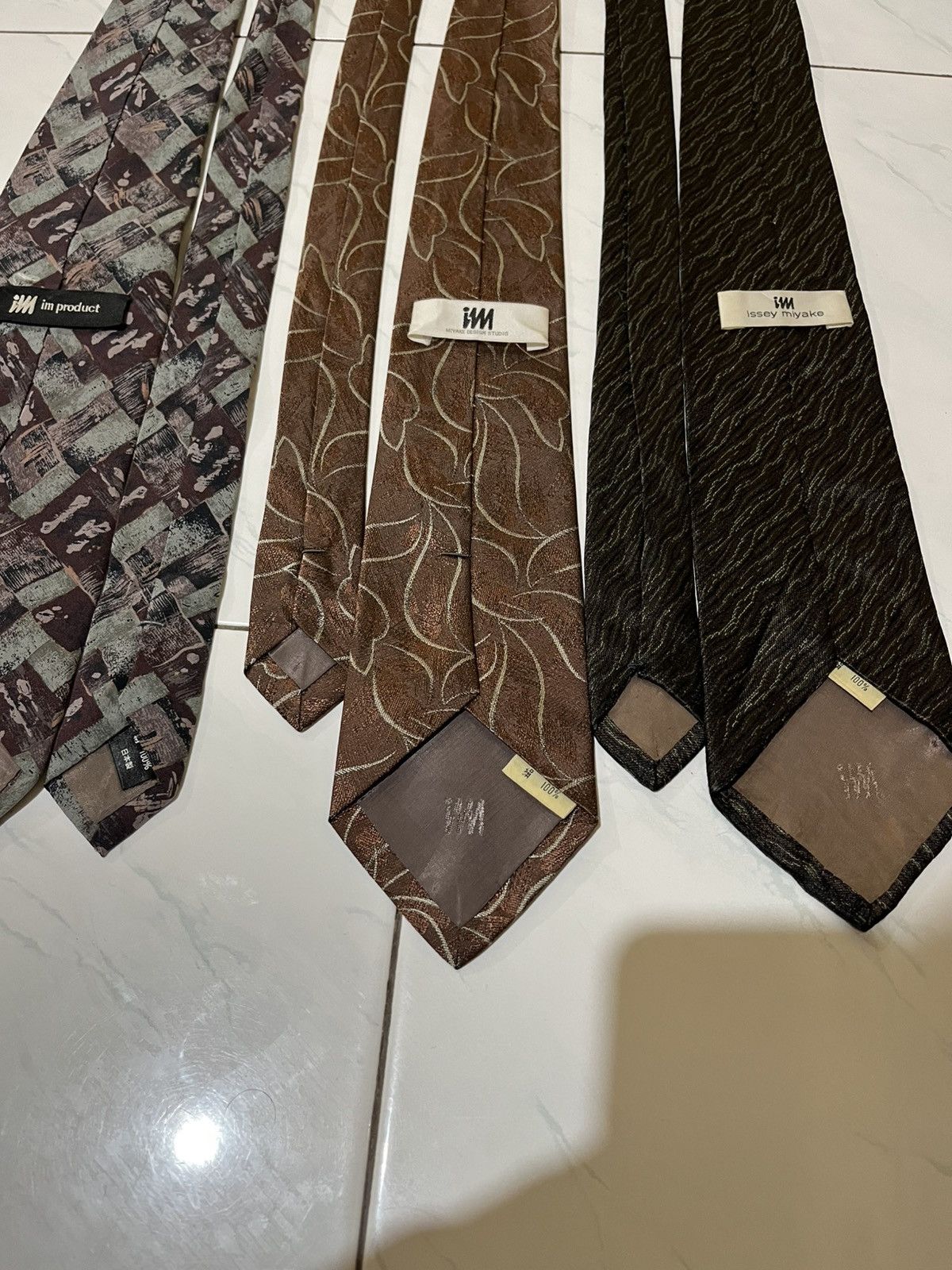 Issey Miyake 🔥Vintage Issey Miyake Ties Size ONE SIZE - 6 Thumbnail