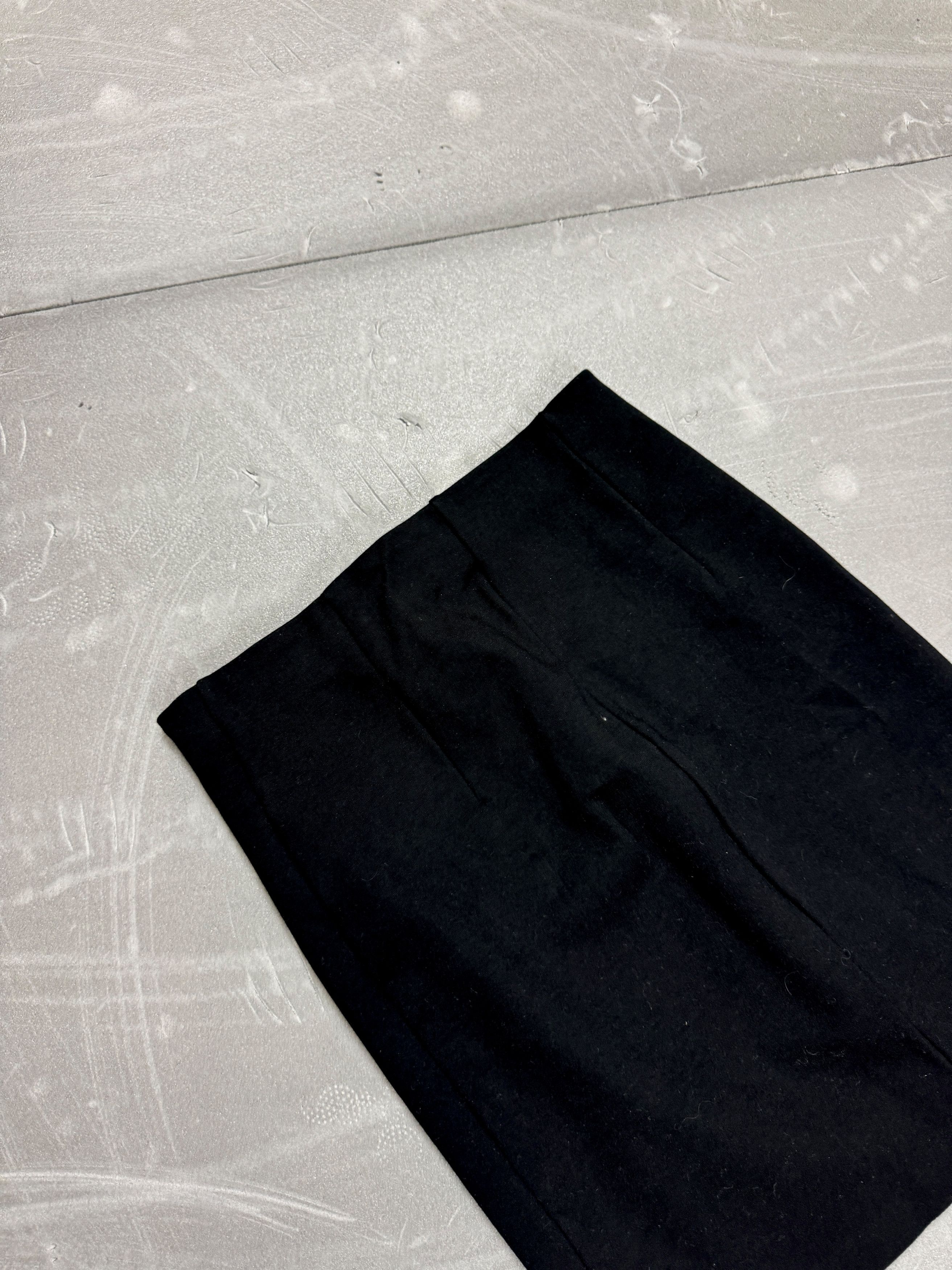 Vintage Black formal mini skirt elegant retro avant garde coquette Size 28" / US 6 / IT 42 - 10 Thumbnail