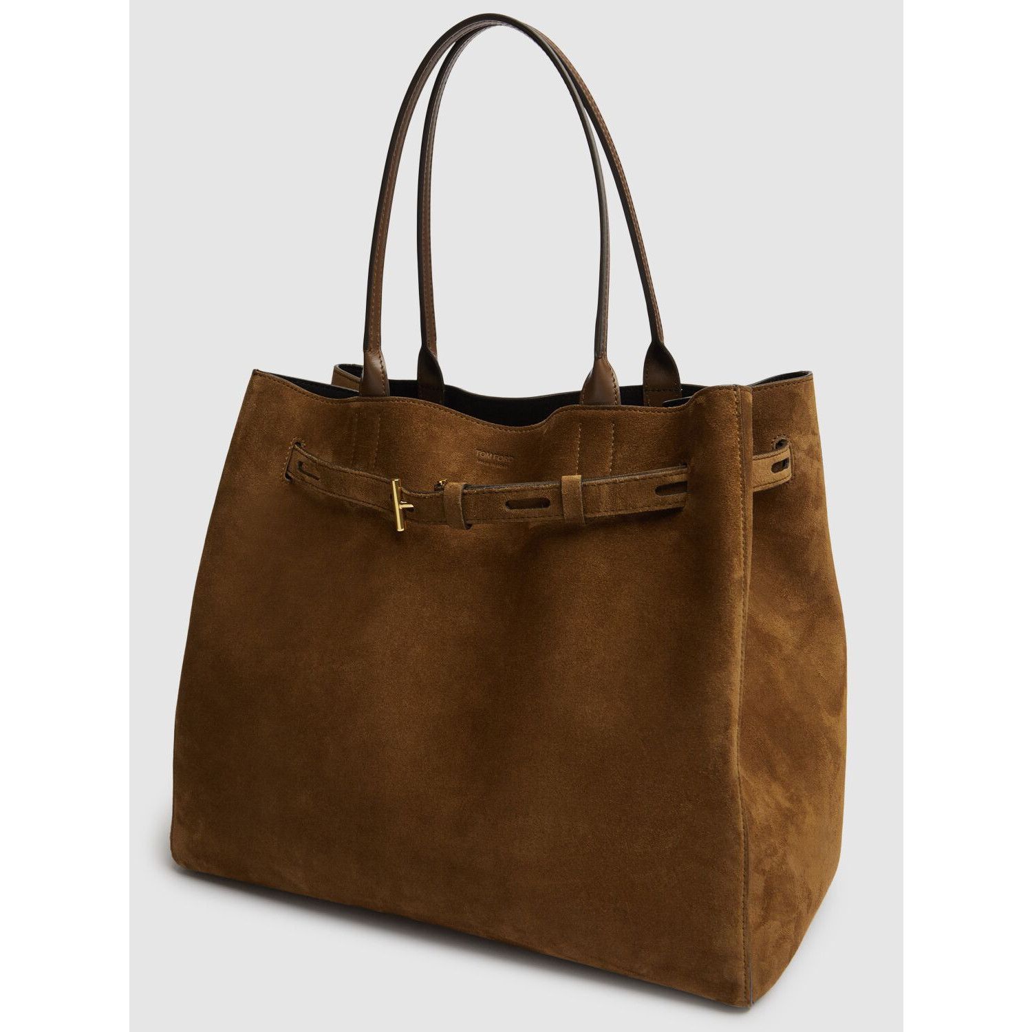 Tom Ford TOM FORD Audrey Medium Whiskey Suede Tote Bag New Size ONE SIZE - 2 Thumbnail