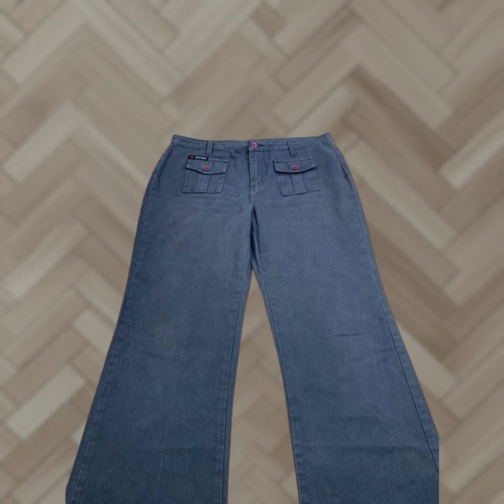 Vintage VINTAGE Tag Rag Pants Womens 11 Gray USA Wide Leg 11969 Size 32" / US 10 / IT 46 - 1 Thumbnail