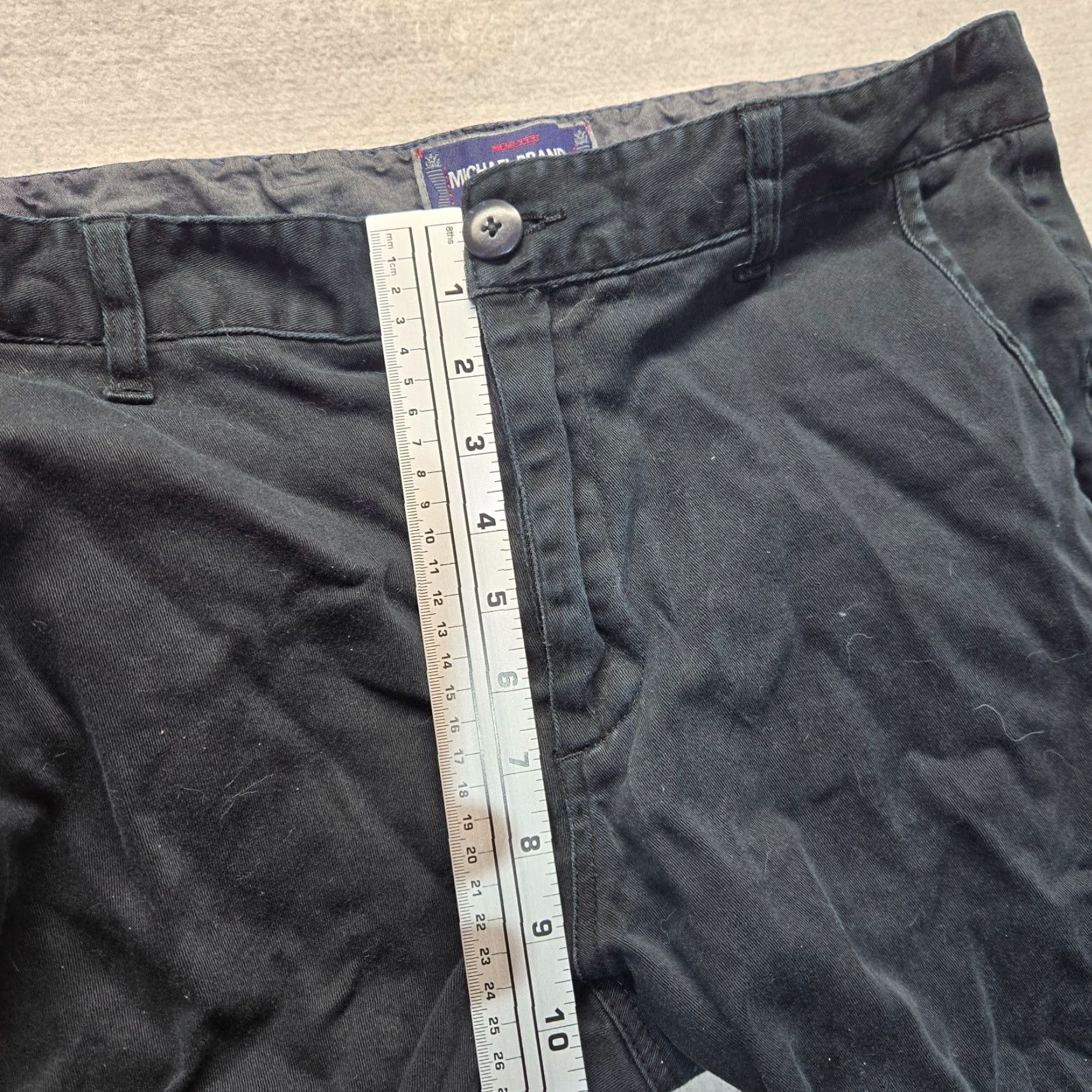 Vintage MICHAEL BRANDON Straight Jeans Men 34x30 Gray Charcoal Wash 5-Pocket Cotton Denim Jeans Mens Regular 34 Gray Size US 34 / EU 50 - 6 Thumbnail