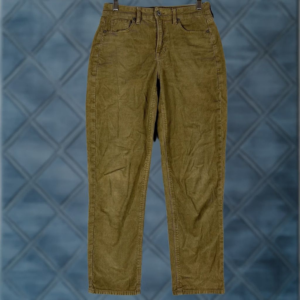 American Eagle Outfitters American Eagle Womens 4 Regular Stretch Mom Straight Jean Corduroy High Rise AEO Brown 5-Pocket Denim Jeans Modern 80s Distinctive Rise High Size 27" / US 4 / IT 40 - 1 Thumbnail