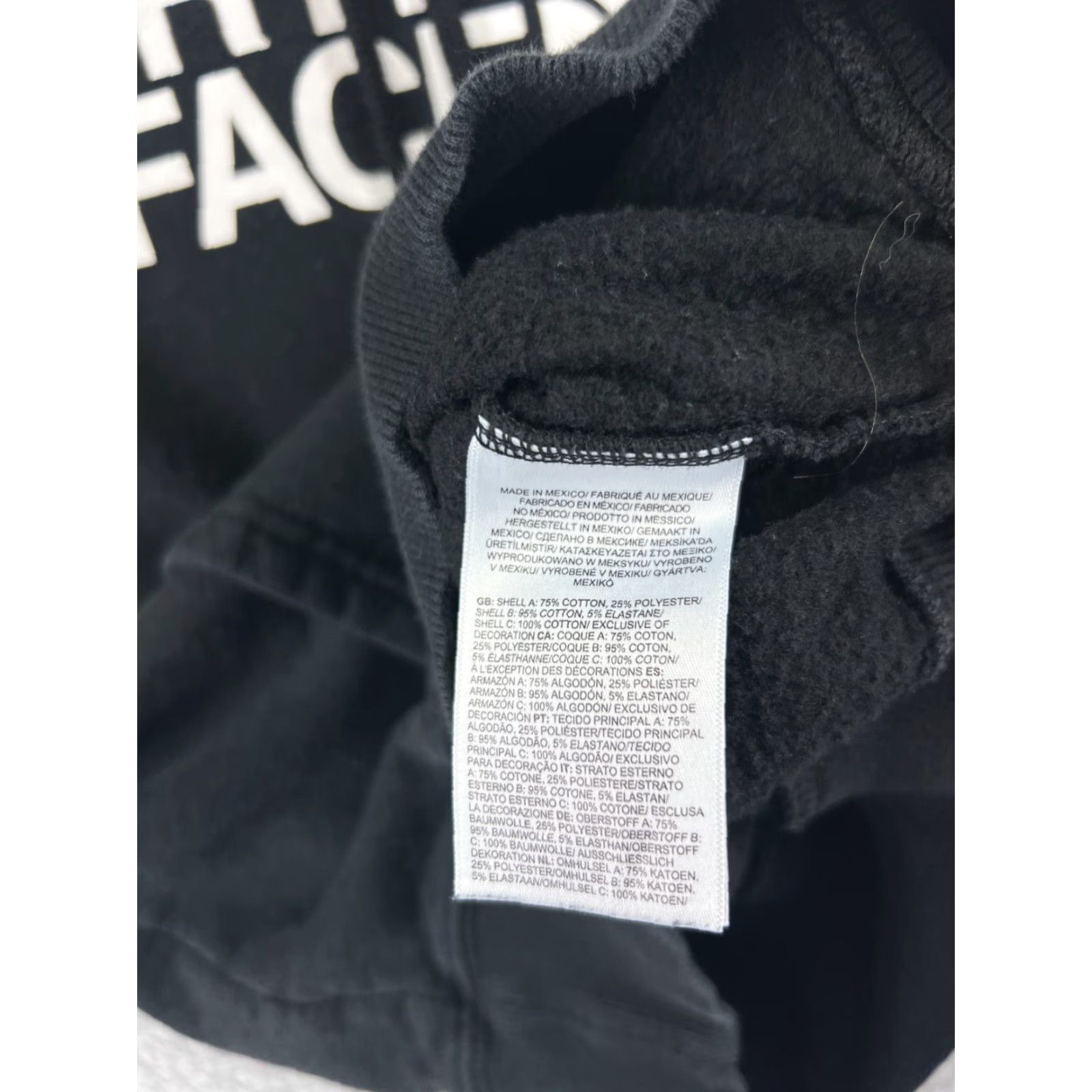 The North Face The North Face Hoodie Womens XS Black Cotton Blend Jersey Hooded Pullover - Casual, Classic, Sports Womens Size XS / US 0-2 / IT 36-38 - 4 Thumbnail