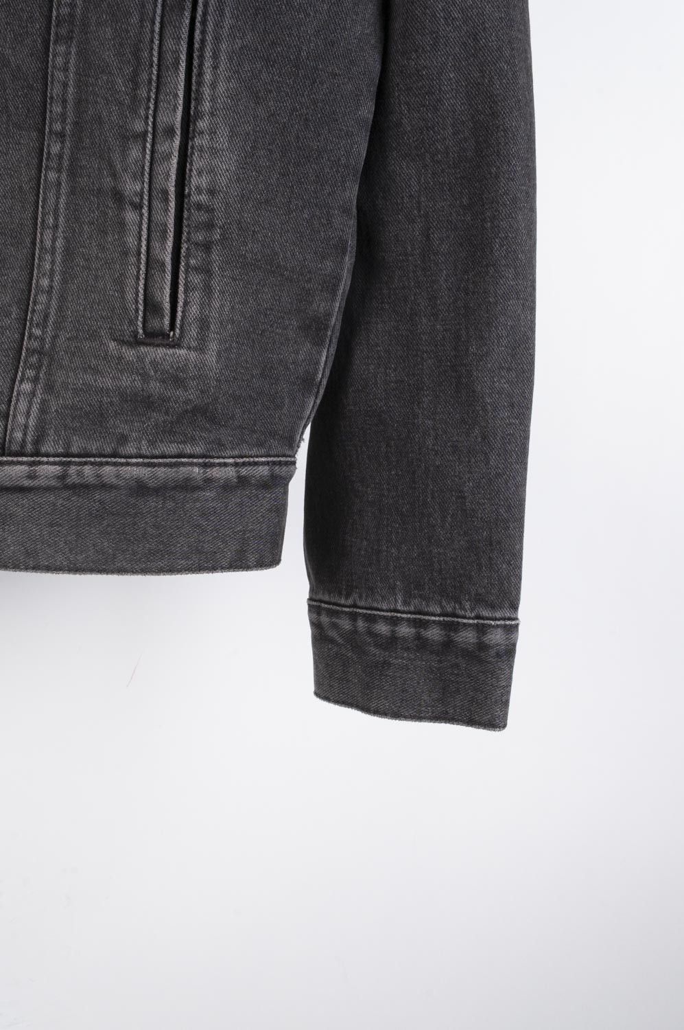 Palm Angels New Original Palm Angels Men Grey Denim Jacket Size M H3689 Size US M / EU 48-50 / 2 - 5 Thumbnail