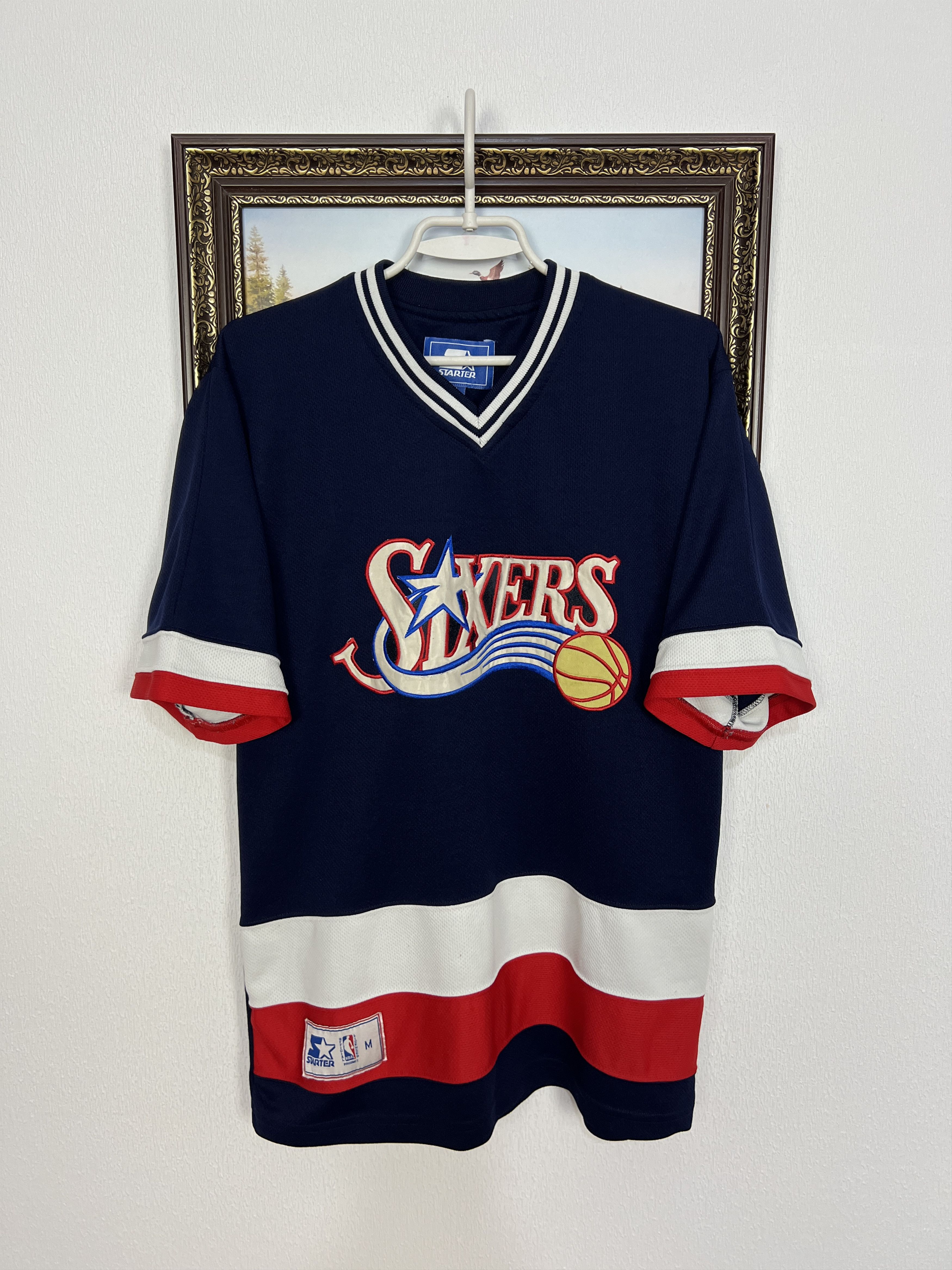 Starter Philadelphia 76ers Iverson NBA Warm Up Shooting Jersey Size US M / EU 48-50 / 2 - 1 Thumbnail
