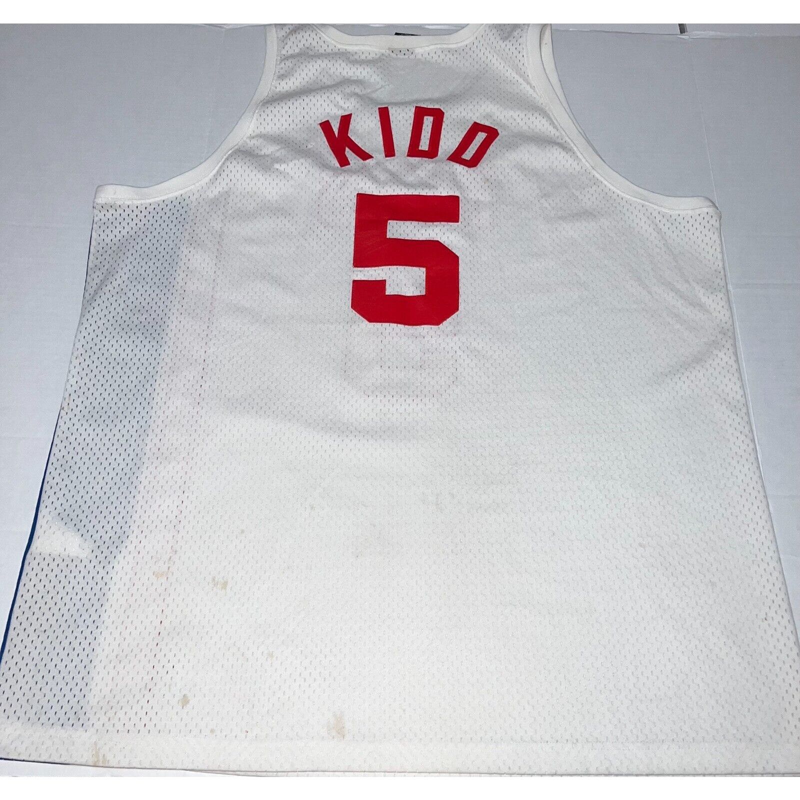 Nike Men’s Vintage Nike Jason Kidd Nets NBA Stitched Jersey 3XL Size US XXL / EU 58 / 5 - 3 Thumbnail