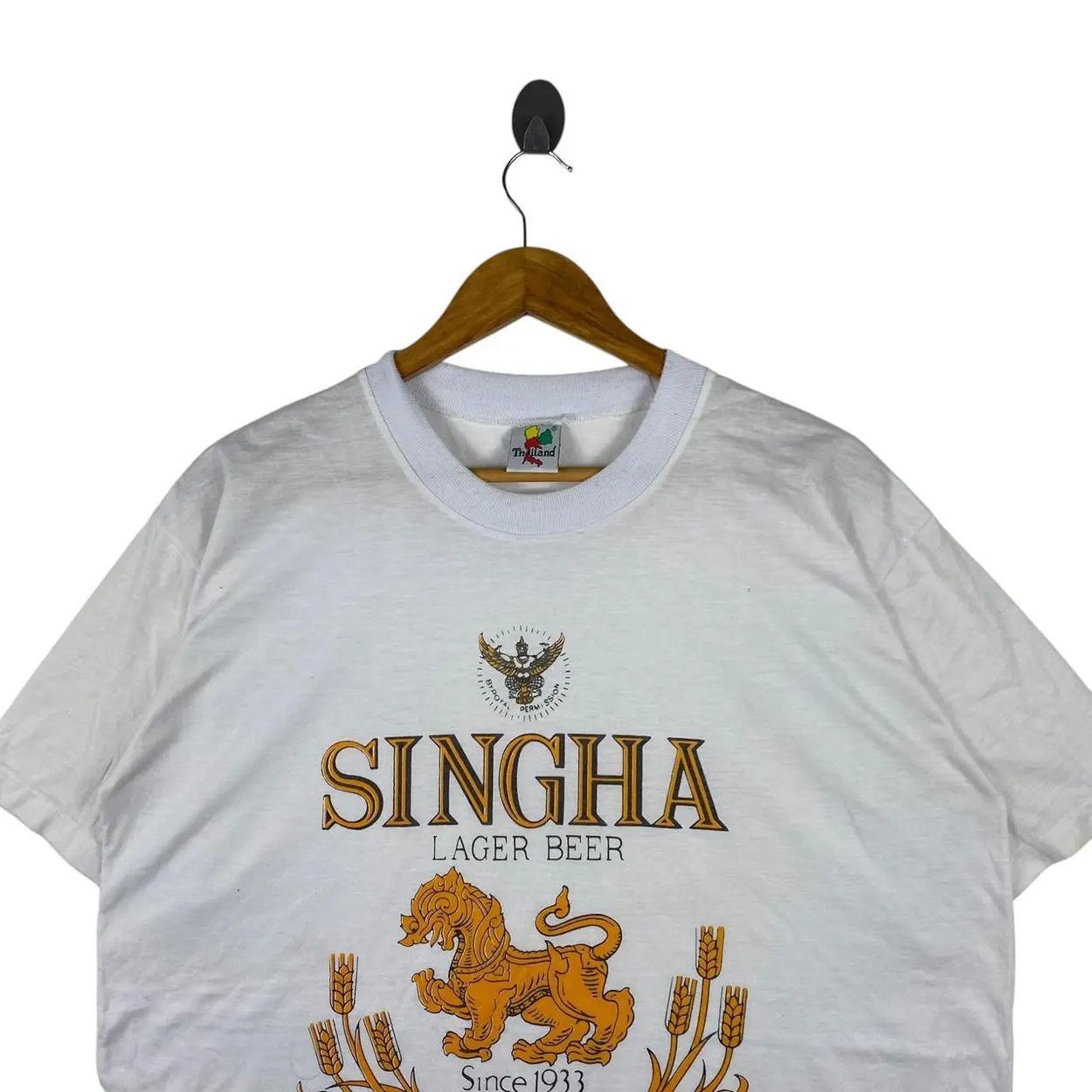 Vintage Vintage SINGHA LAGER BEER Thailand Original Tee Shirt Top Size US M / EU 48-50 / 2 - 2 Thumbnail