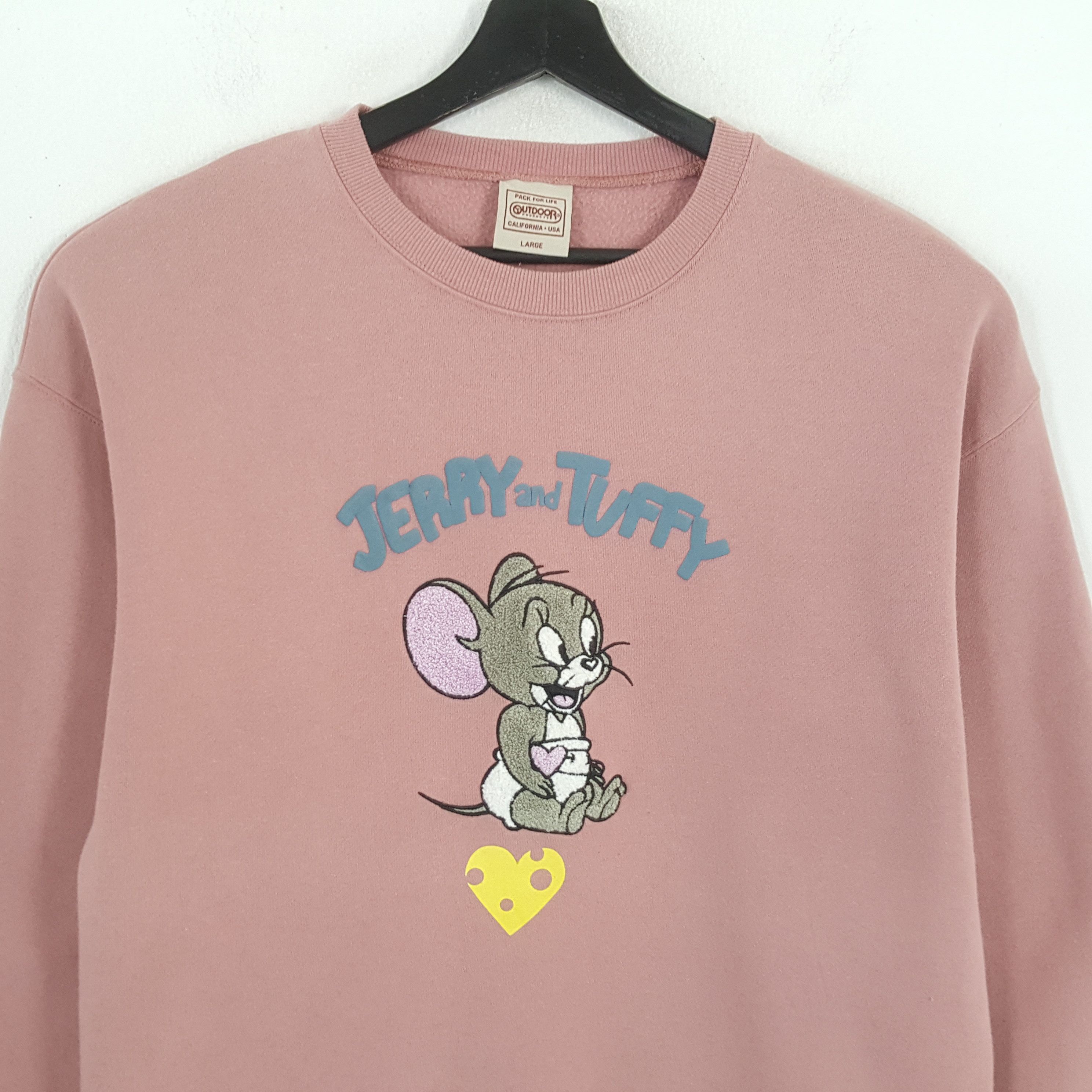 Cartoon Network × Vintage TOM AND JERRY Cartoon Character OUTDOOR Sweatshirt Size US L / EU 52-54 / 3 - 2 Thumbnail