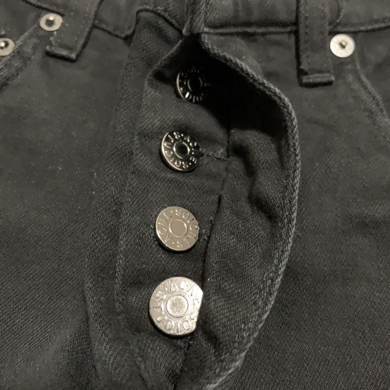 Acne Studios Acne Studios Black Denim Pants Size US 29 - 9 Thumbnail