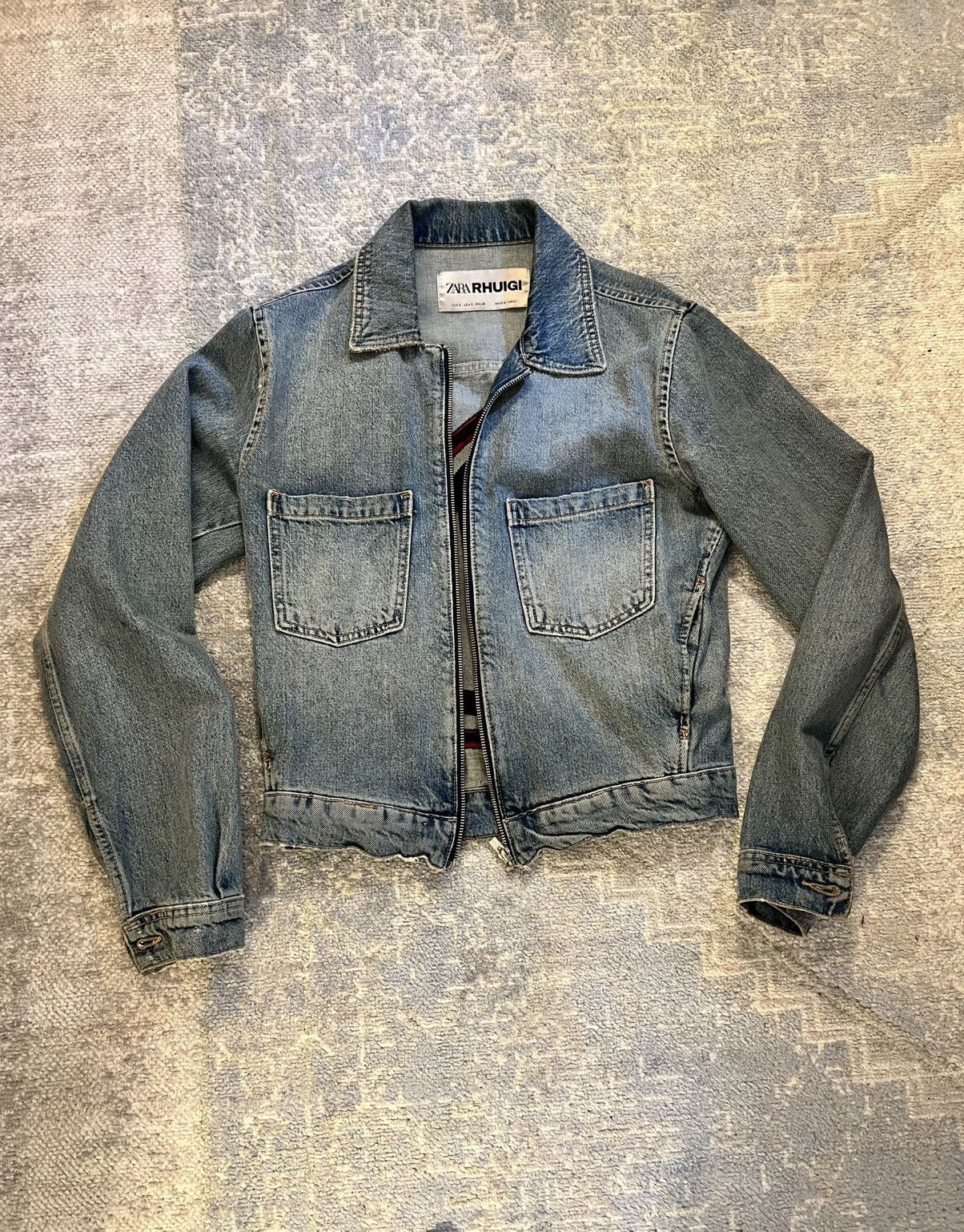 Rhude × Zara Zara x Rhuigi Cropped Denim jacket Size US S / EU 44-46 / 1 - 2 Thumbnail