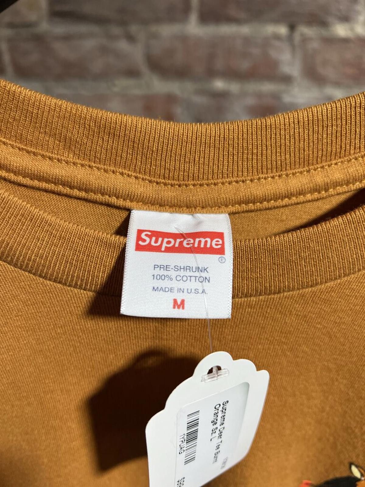 Supreme Supreme Deer Tee Burnt Orange Sz. L Size US M / EU 48-50 / 2 - 3 Thumbnail