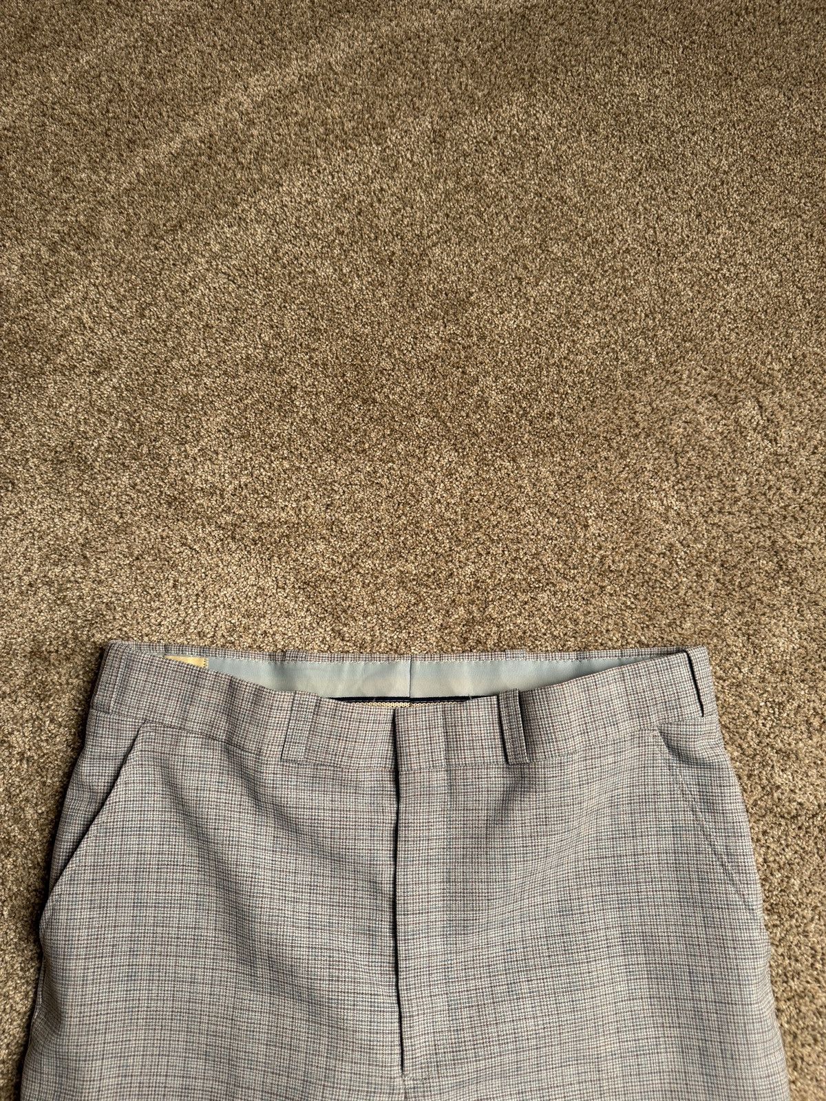 Vintage VINTAGE BABY BLUE PLAID TROUSERS Size US 32 / EU 48 - 2 Thumbnail