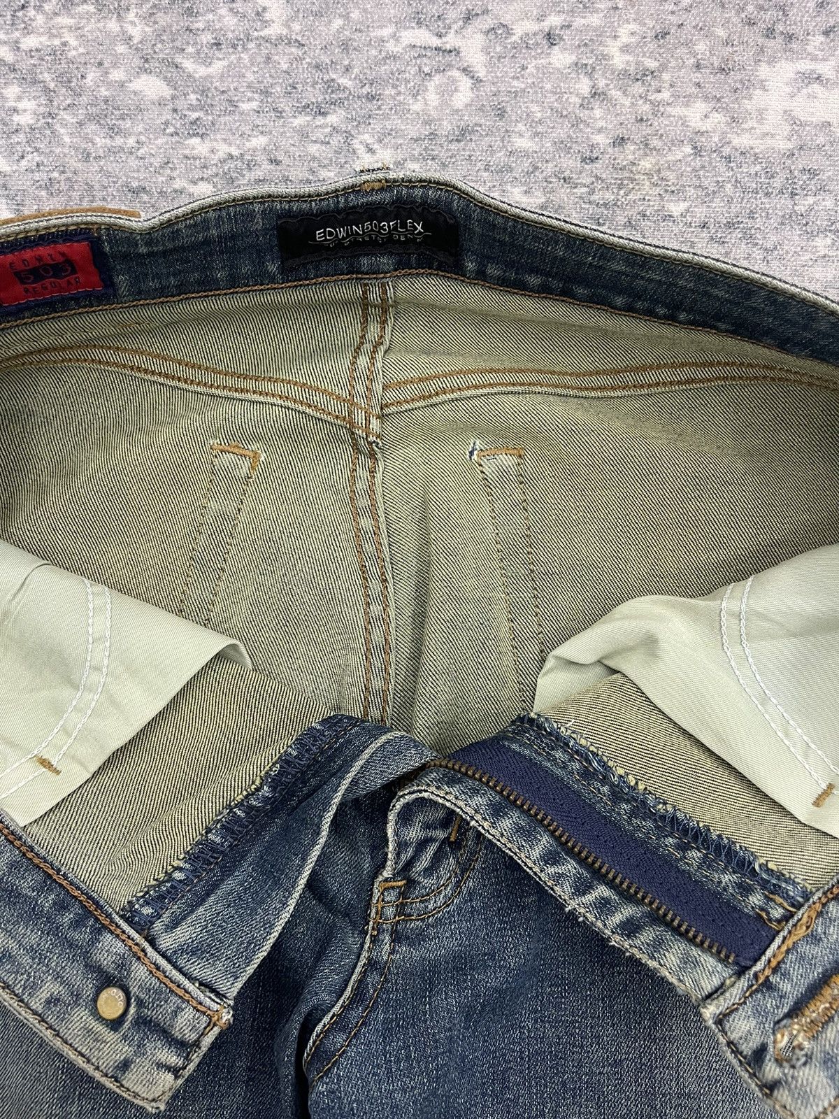 Edwin Edwin 503 Flex faded blue s6 Size US 32 / EU 48 - 9 Thumbnail