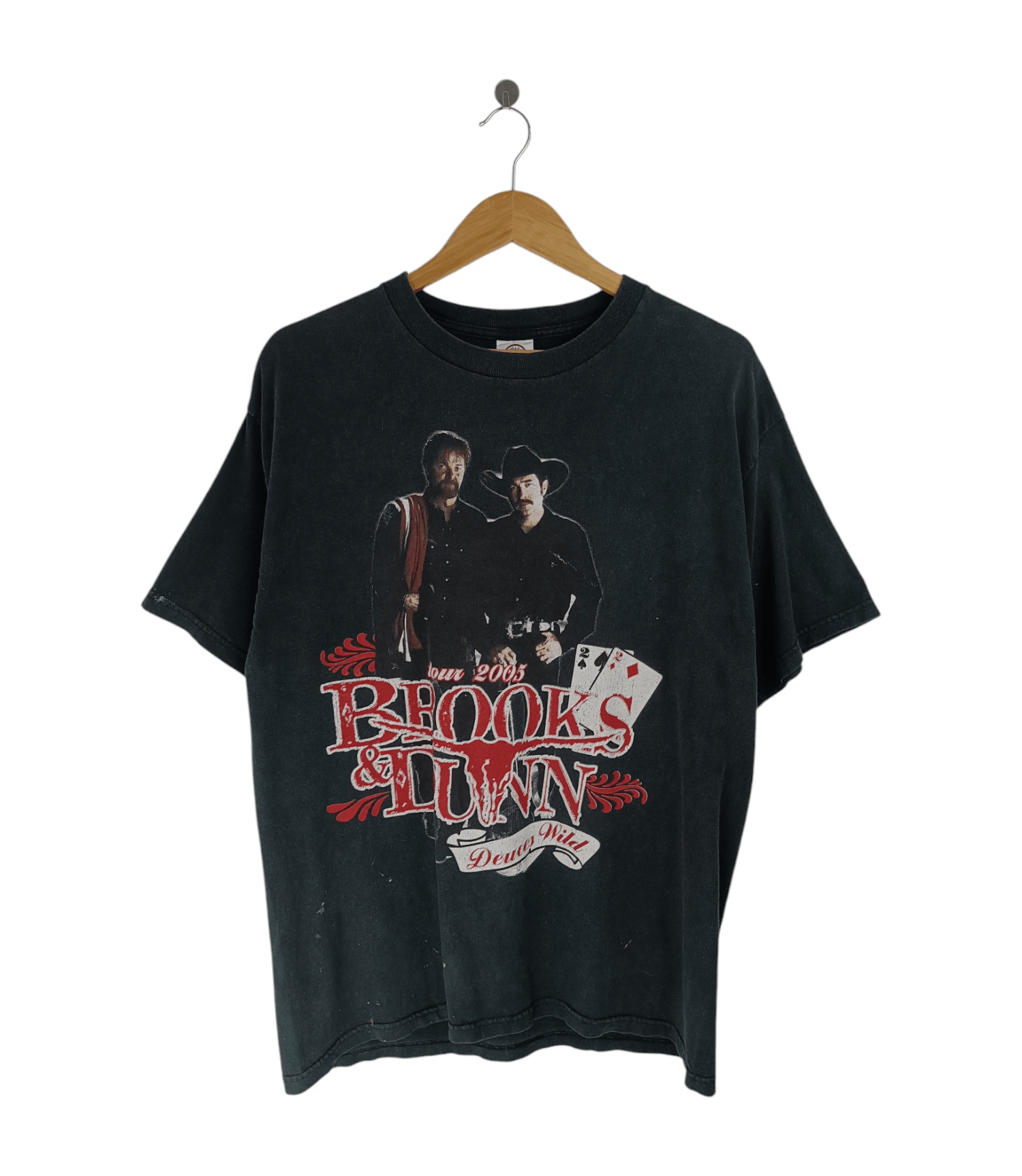 Band Tees VINTAGE 2005 BROOKS & DUNN DEUCES WILD TOUR cowboy country Size US L / EU 52-54 / 3 - 1 Thumbnail