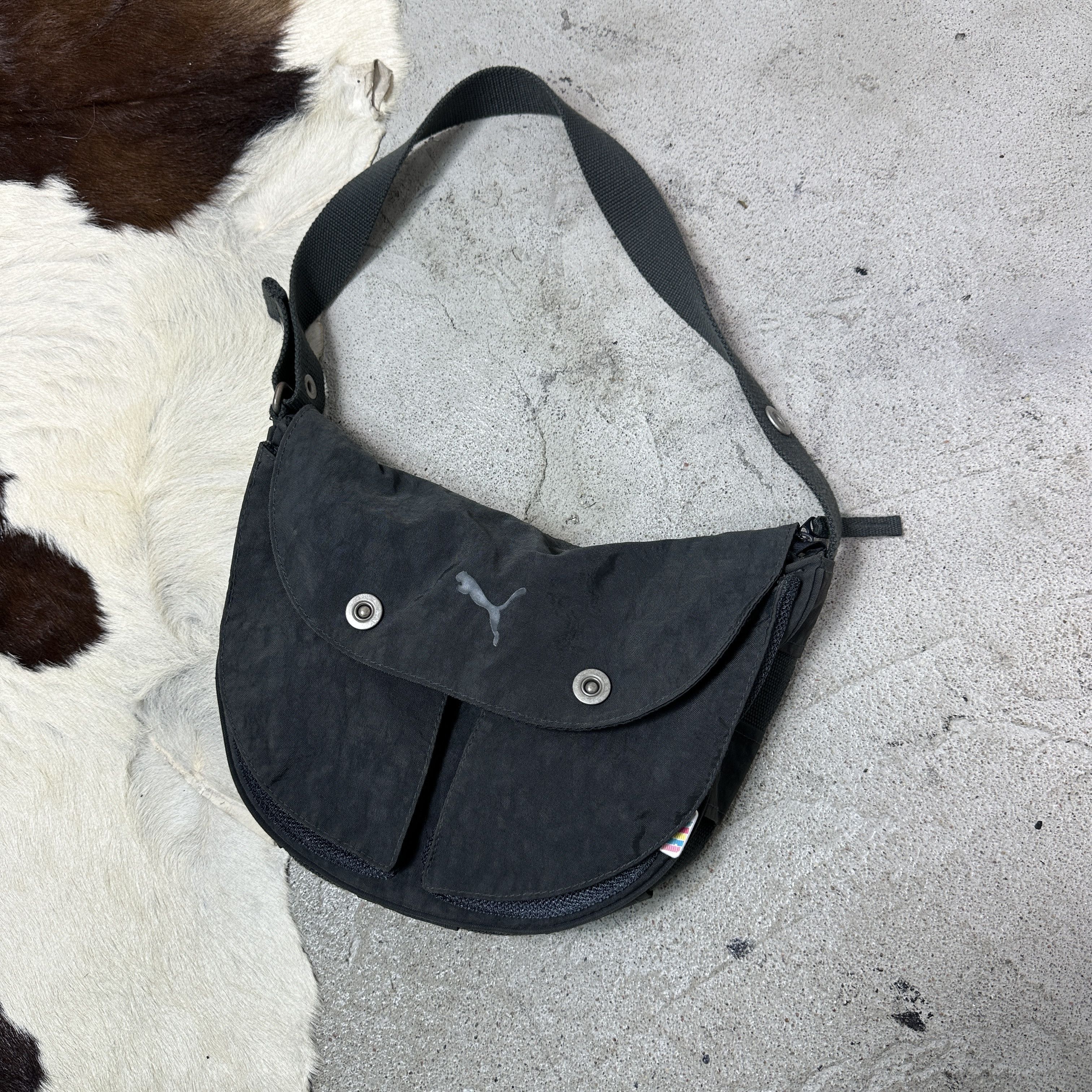 Puma Vintage Sporty Streetwear Nylon Puma Shoulder Bag Y2K Size ONE SIZE - 2 Thumbnail