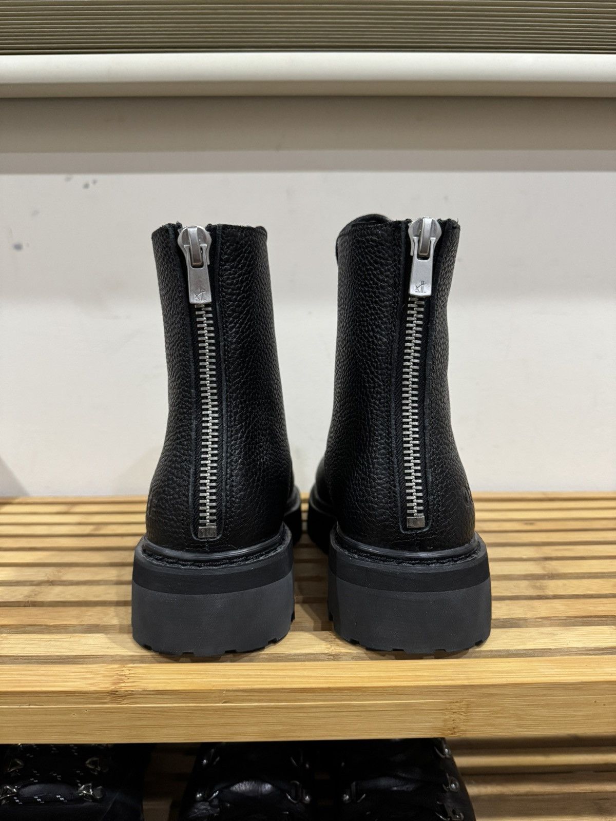 Oree New York Oree NY Infantry Lace Up Combat Boot Black Leather 6 38.5 39 Size US 6 / EU 39 - 5 Thumbnail