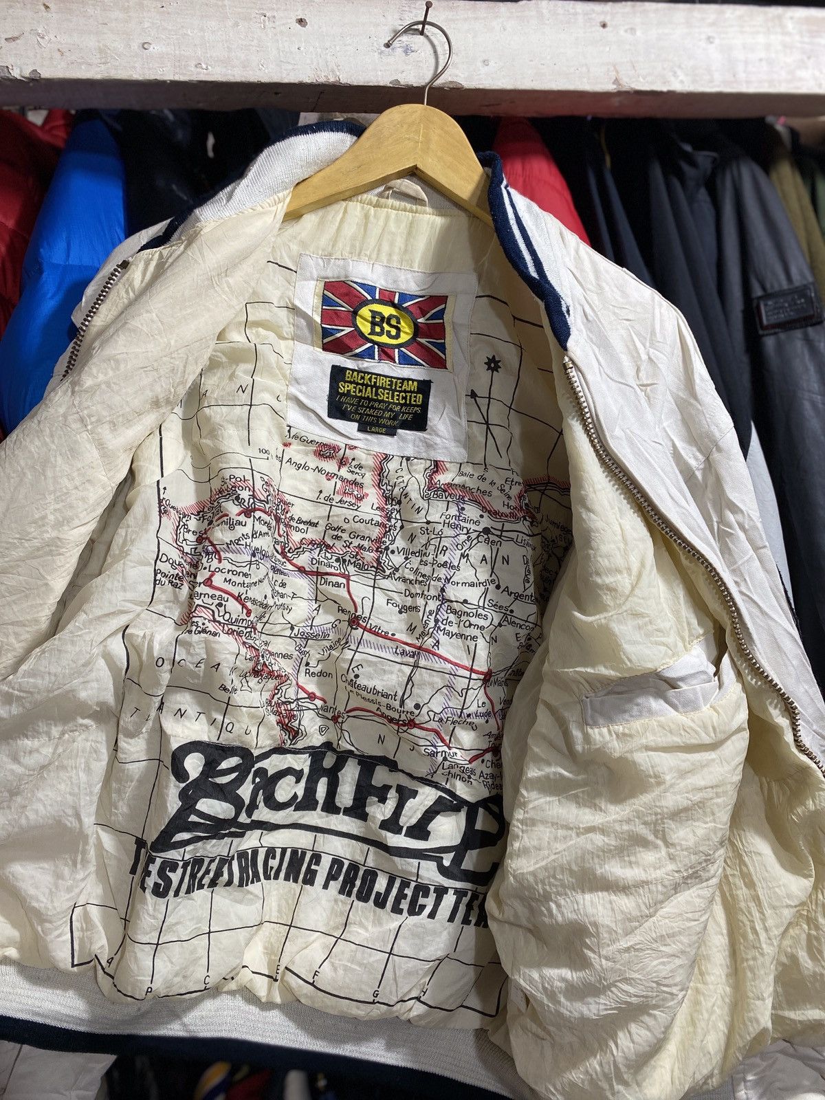 Vintage Vintage backfireteam American racing Jacket Size US L / EU 52-54 / 3 - 3 Thumbnail