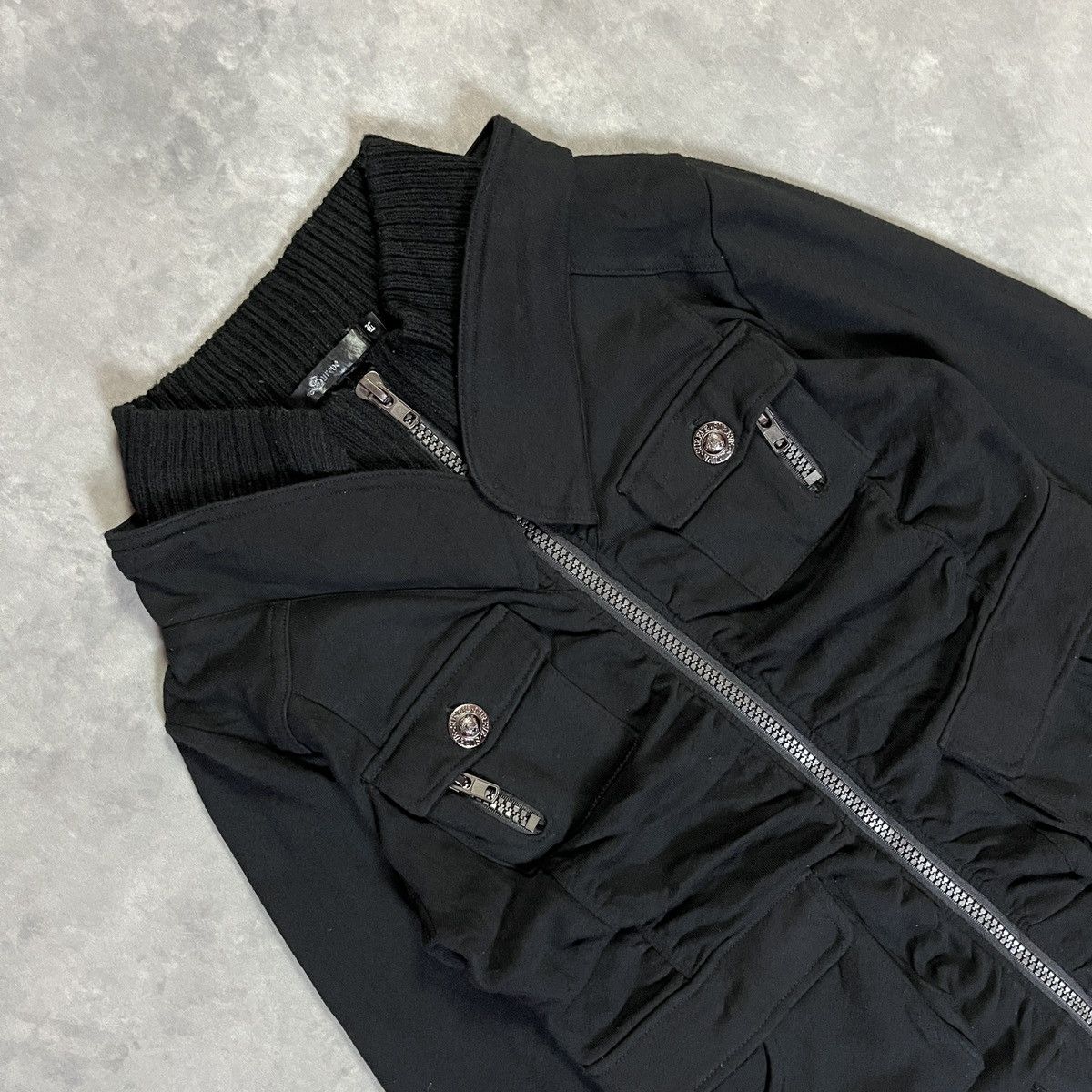 Japanese Brand 2000s Sureve - Vkei Japanese Ruched Jacket ifsix Lgb Gothic Size US M / EU 48-50 / 2 - 2 Thumbnail
