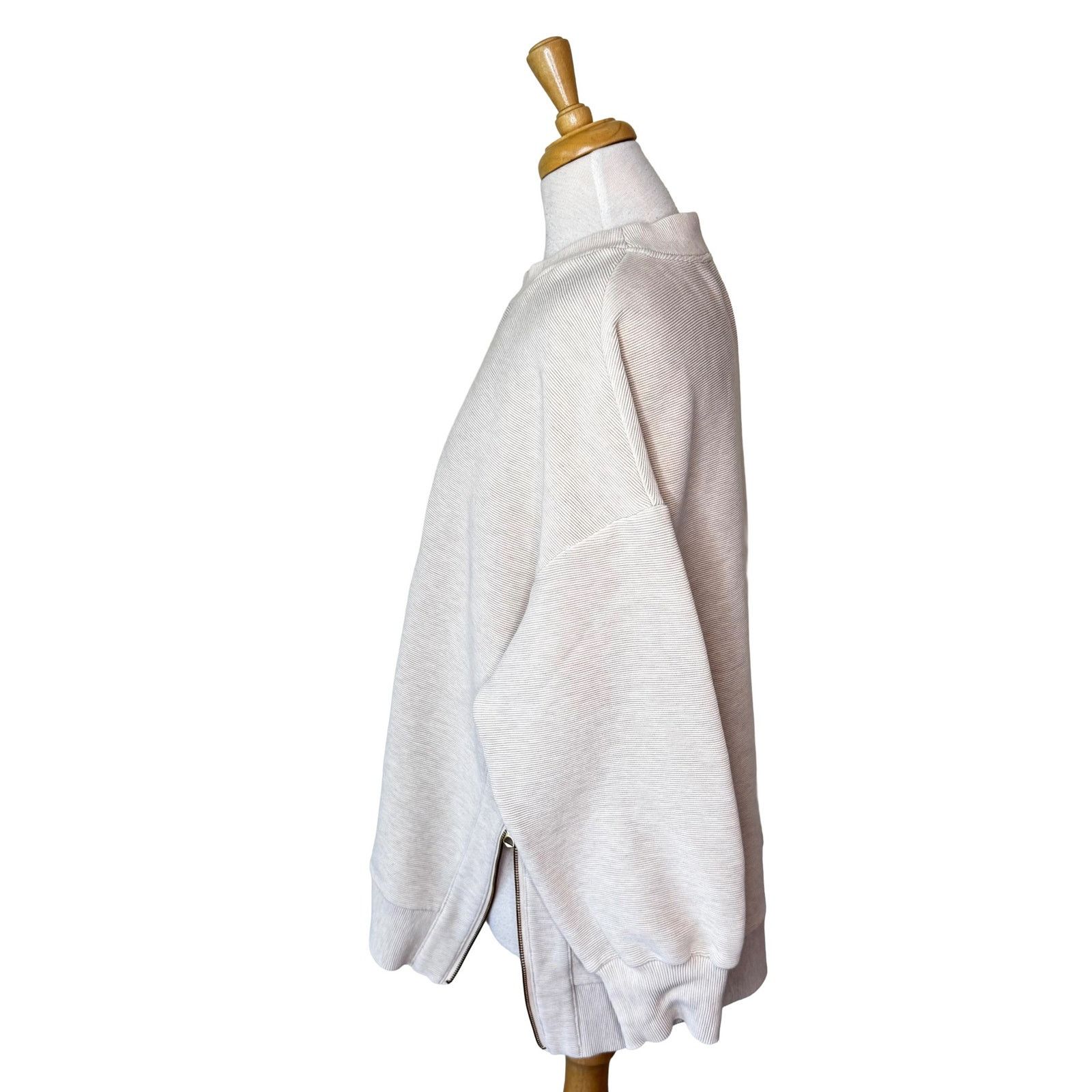 Varley VARLEY Mae Boyfriend Sweat in Egret Ottomon Size Medium Size M / US 6-8 / IT 42-44 - 5 Thumbnail