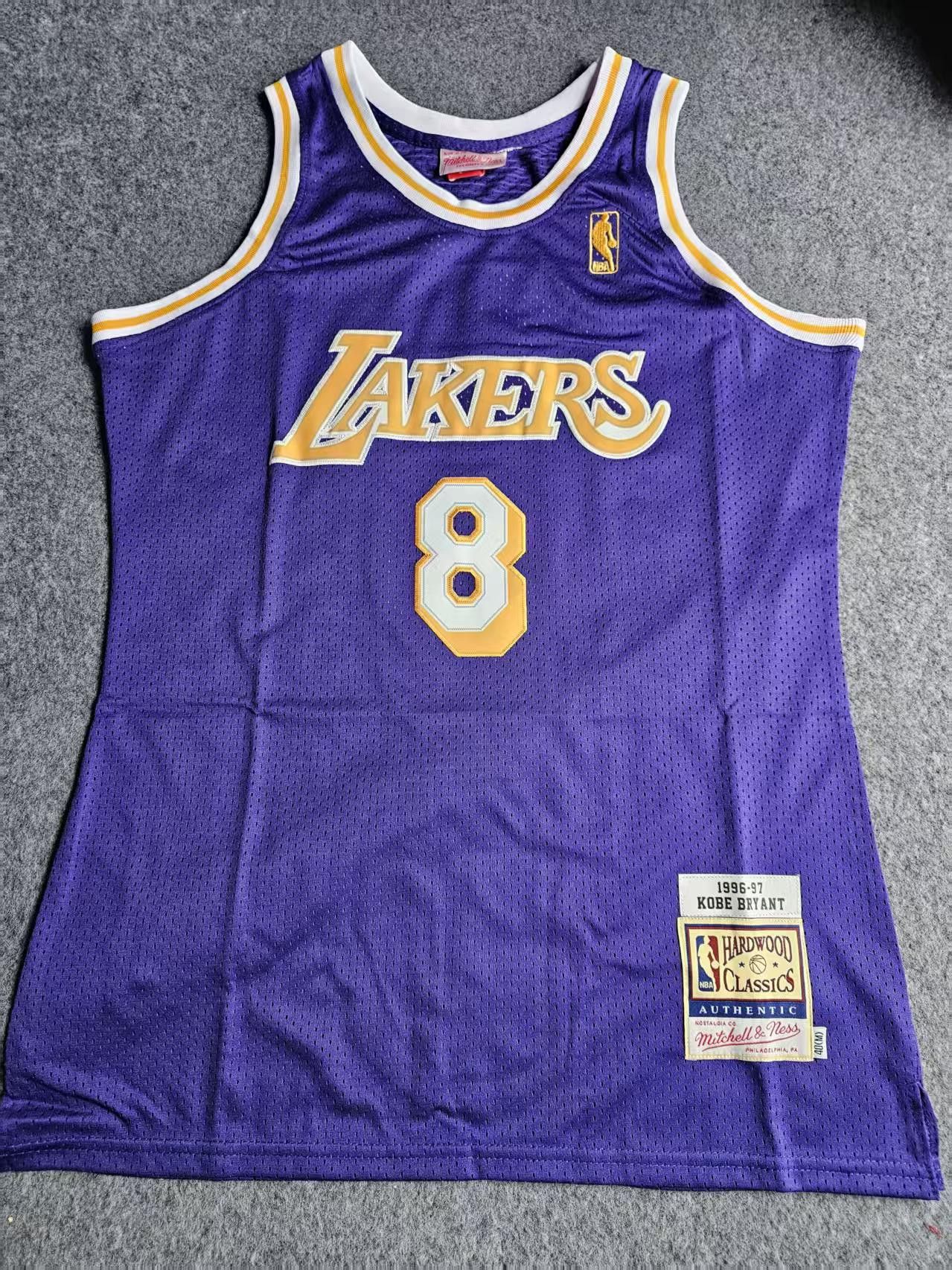 1996 1997 Laker 8 Kobe Bryant Jersey Purple