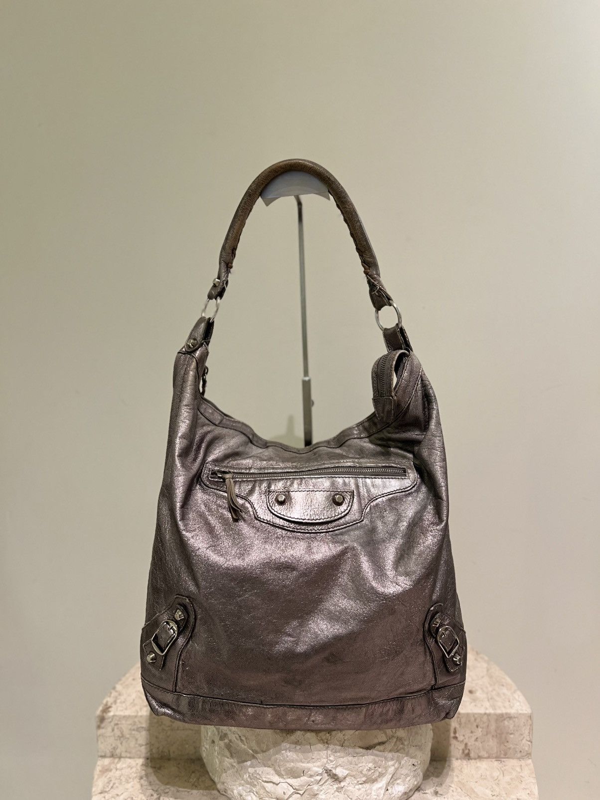 Balenciaga Balenciaga Day hobo silver Size ONE SIZE - 6 Thumbnail