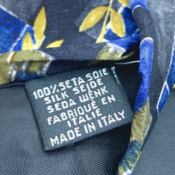 Hugo Boss Hugo Boss Geometric Blue and Gold Tie Size ONE SIZE - 8 Thumbnail