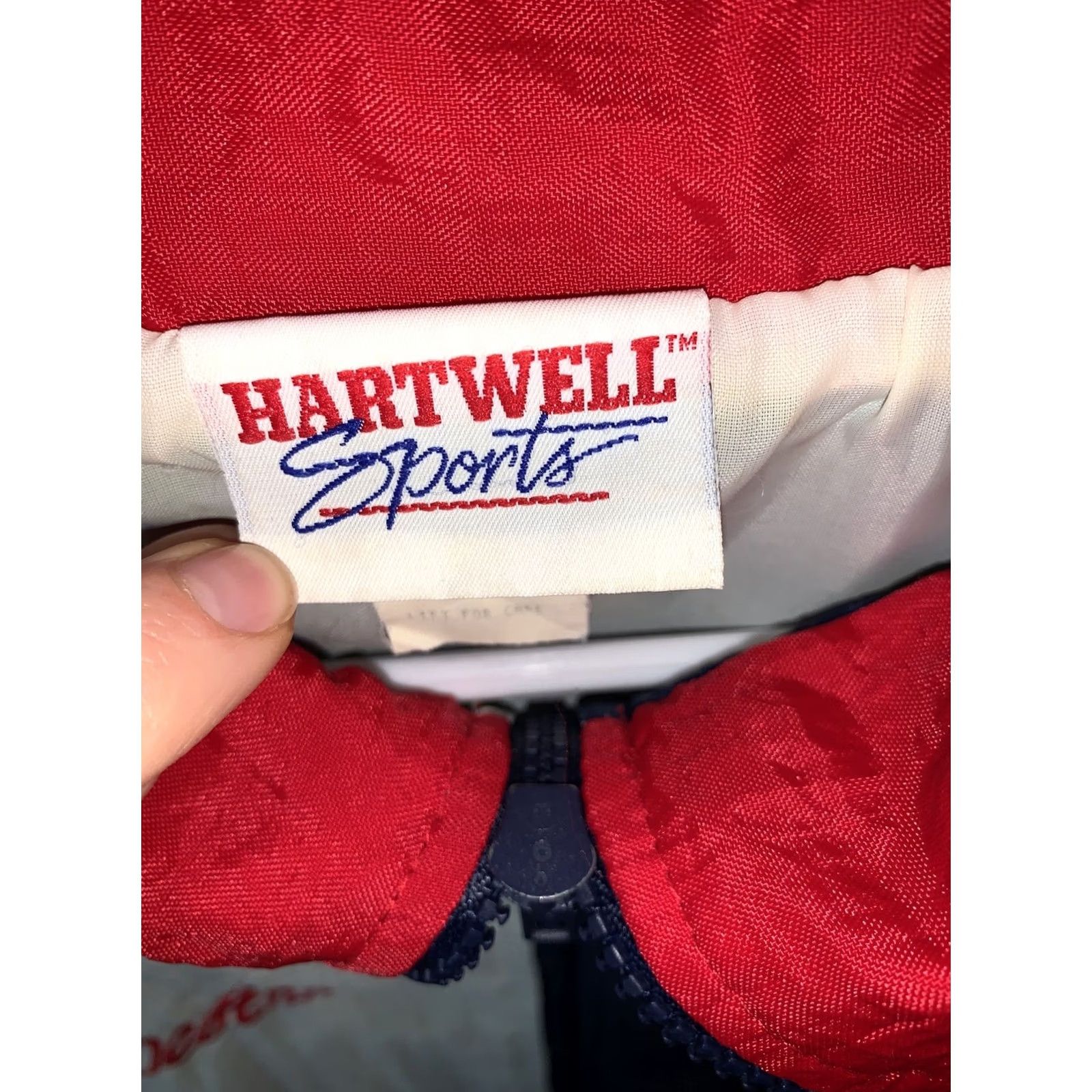 Vintage VINTAGE Hartwell Sports Jacket Adult XL Red Blue USA Zip 90s Windbreaker Mens Size US XL / EU 56 / 4 - 5 Thumbnail