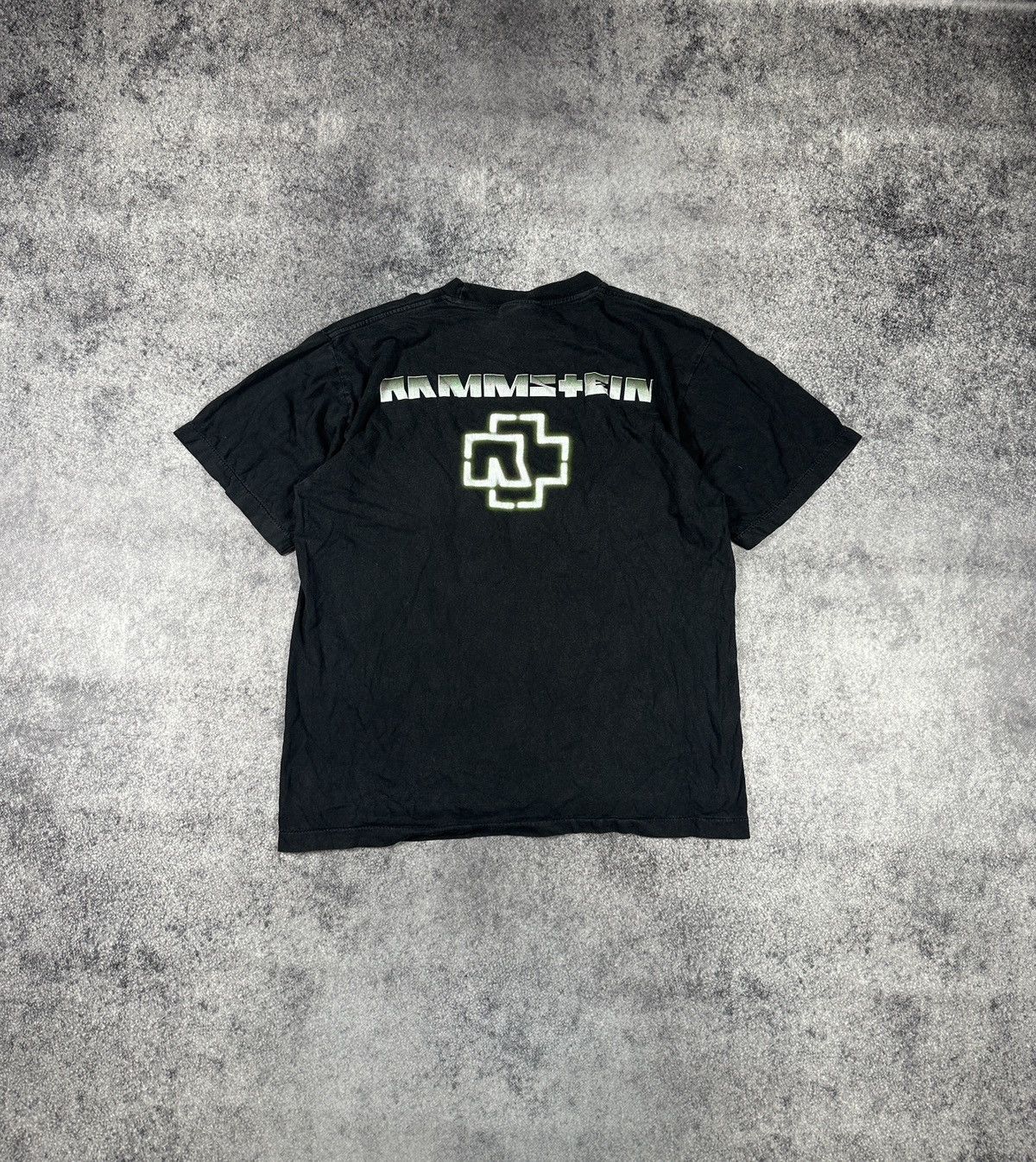 Band Tees Vintage The Roxx Rammstein Logo T-shirt Rock 90s Rare L Y2K Size US L / EU 52-54 / 3 - 3 Thumbnail