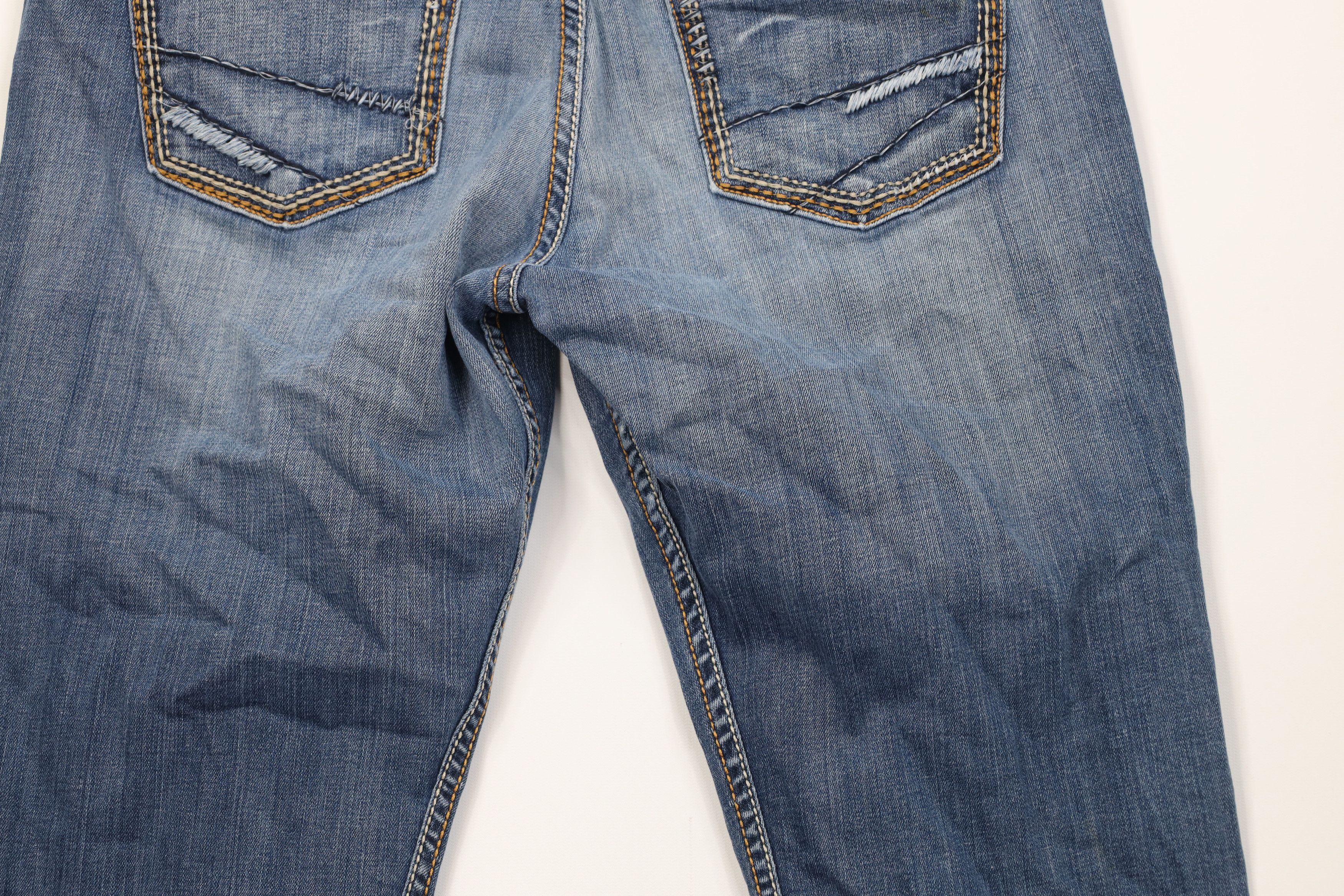 Vintage Vintage Y2K Buckle BKE Faded Thick Stitch Culture Boot Jeans Size 32" / US 10 / IT 46 - 13 Thumbnail