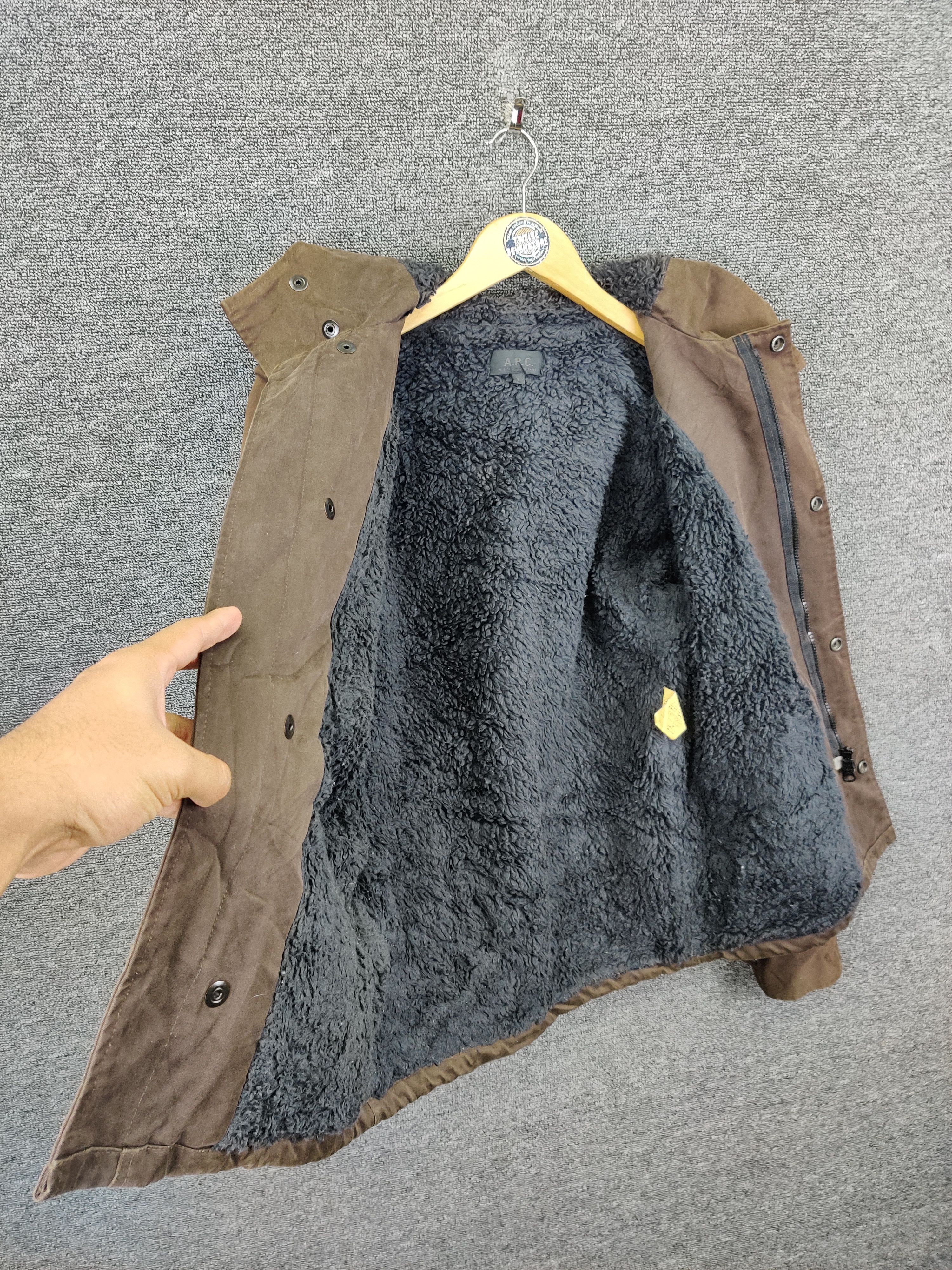 A.P.C. Vintage A.P.C Sherpa Hoodie Coat Jacket Size US S / EU 44-46 / 1 - 8 Thumbnail