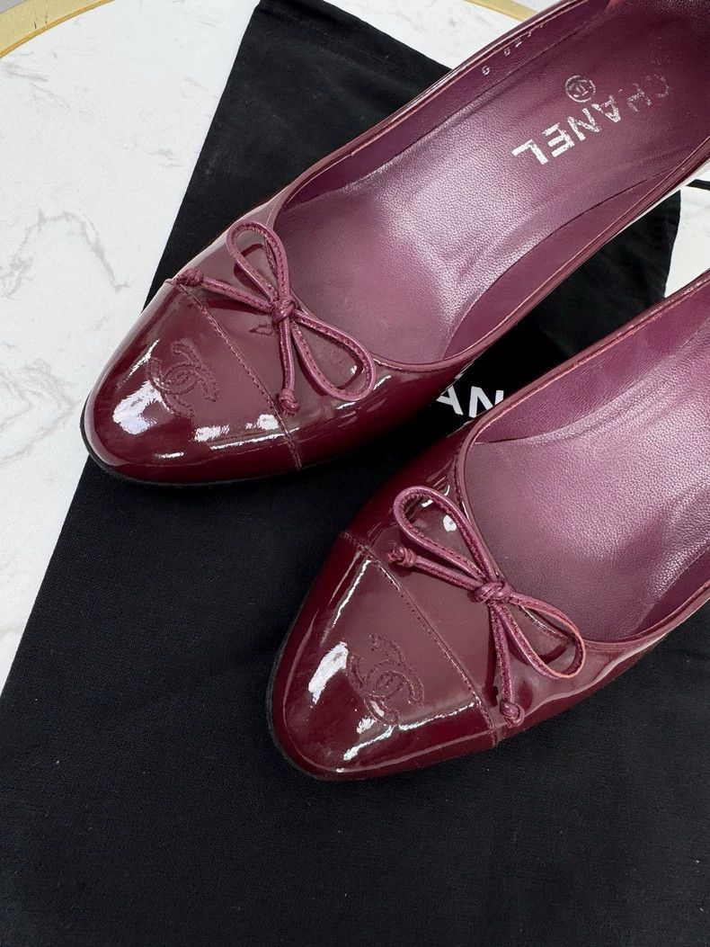 Chanel Chanel Patent Leather Flats Size 37 -2505 Size US 6.5 / IT 36.5 - 4 Thumbnail