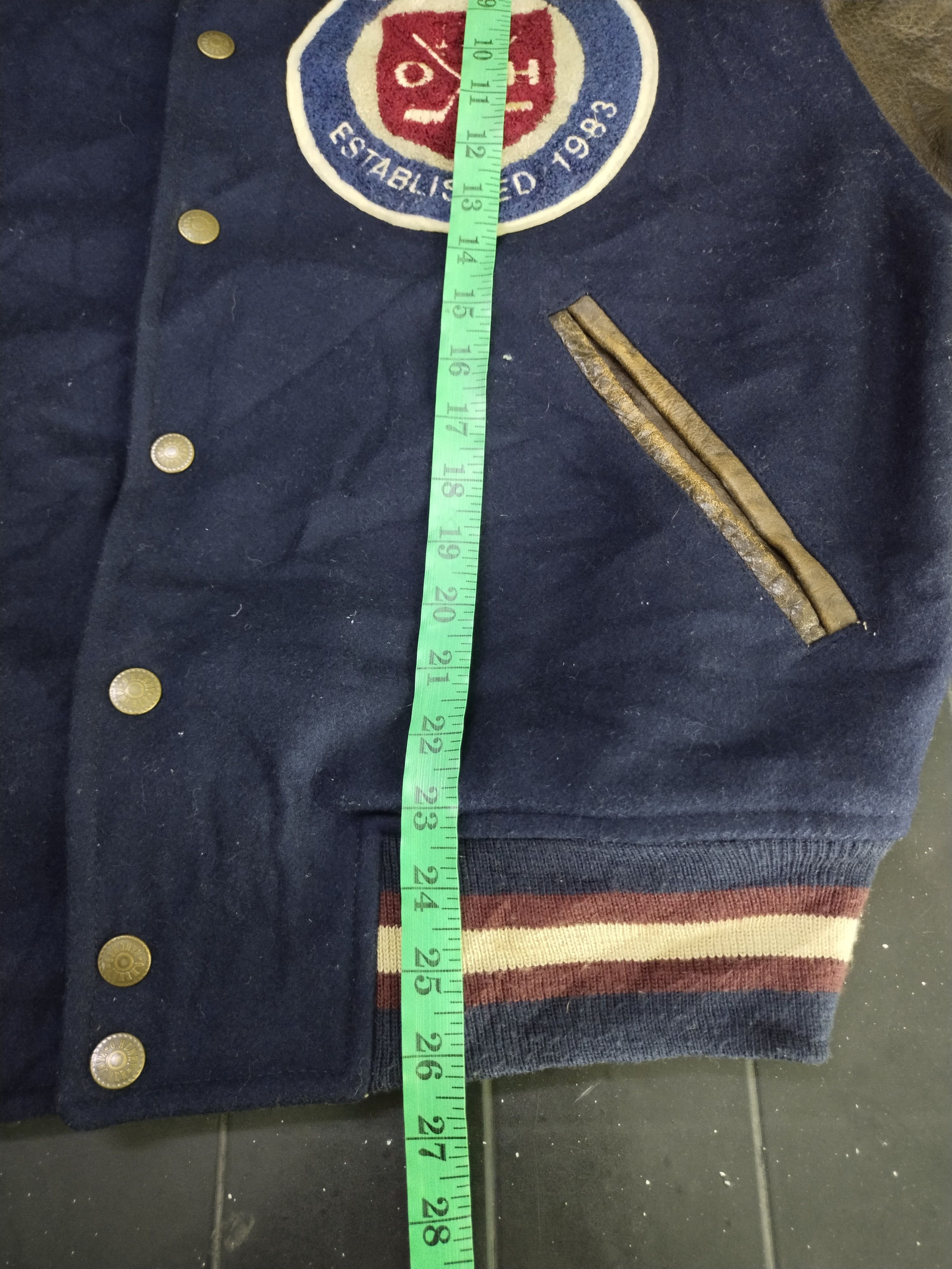 Vintage Vintage O.Henry CO.LTD Varsity Leather Wool Jacket Size US L / EU 52-54 / 3 - 14 Thumbnail