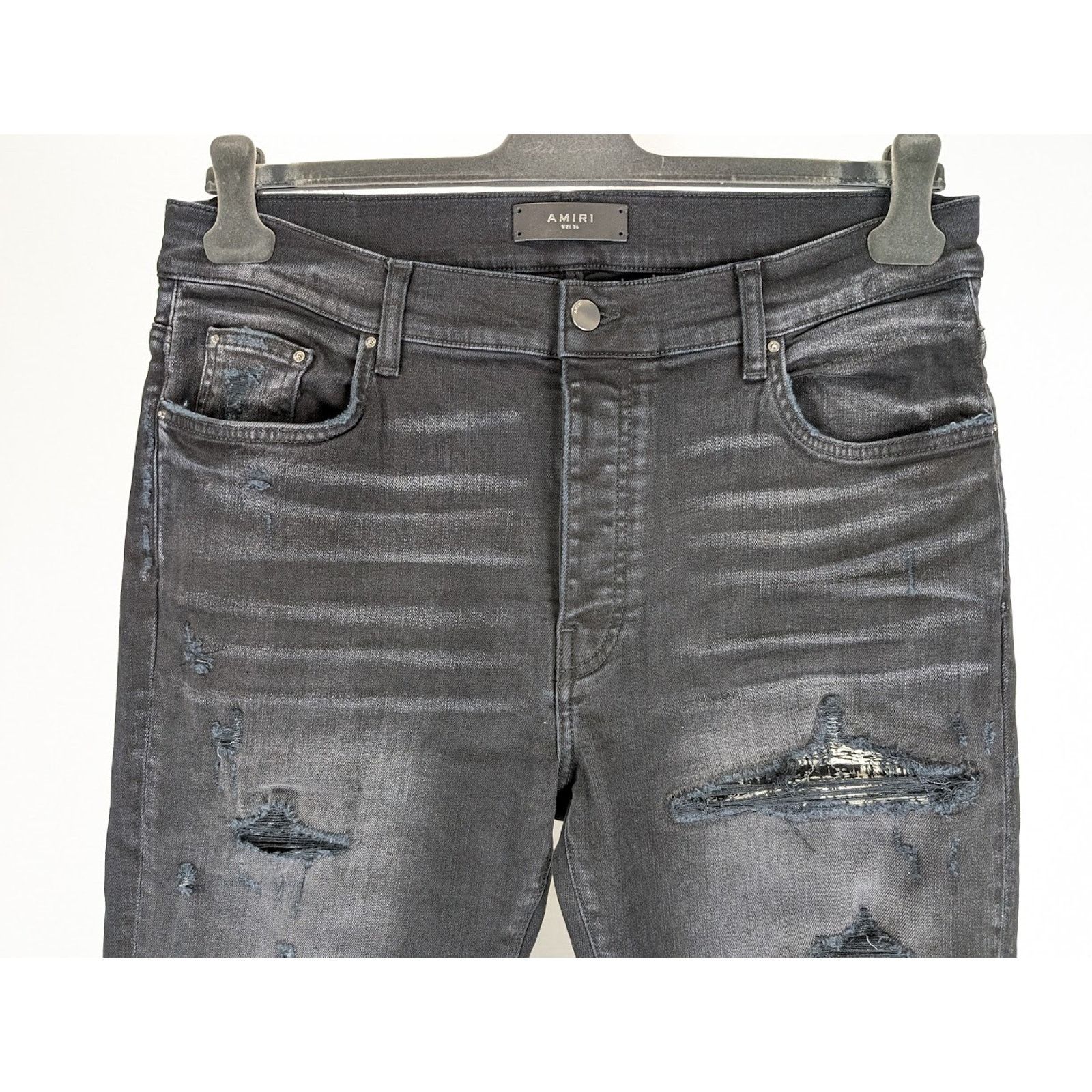 Amiri o1rshd1 Boucle MX1 Jeans in Aged Black Size US 38 / EU 54 - 11 Thumbnail