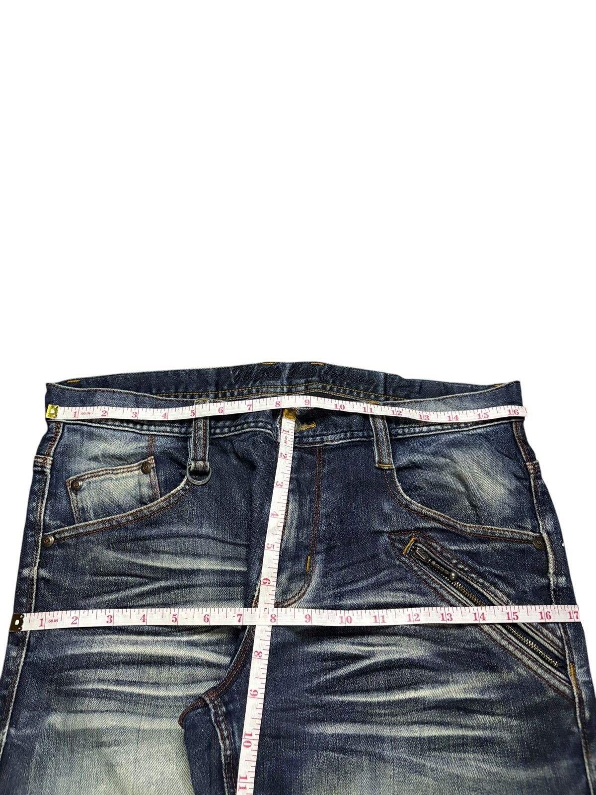 Nicole Club Vintage Nicole Club Whisker Wash Distressed Bootcut Jeans Size US 32 / EU 48 - 12 Thumbnail