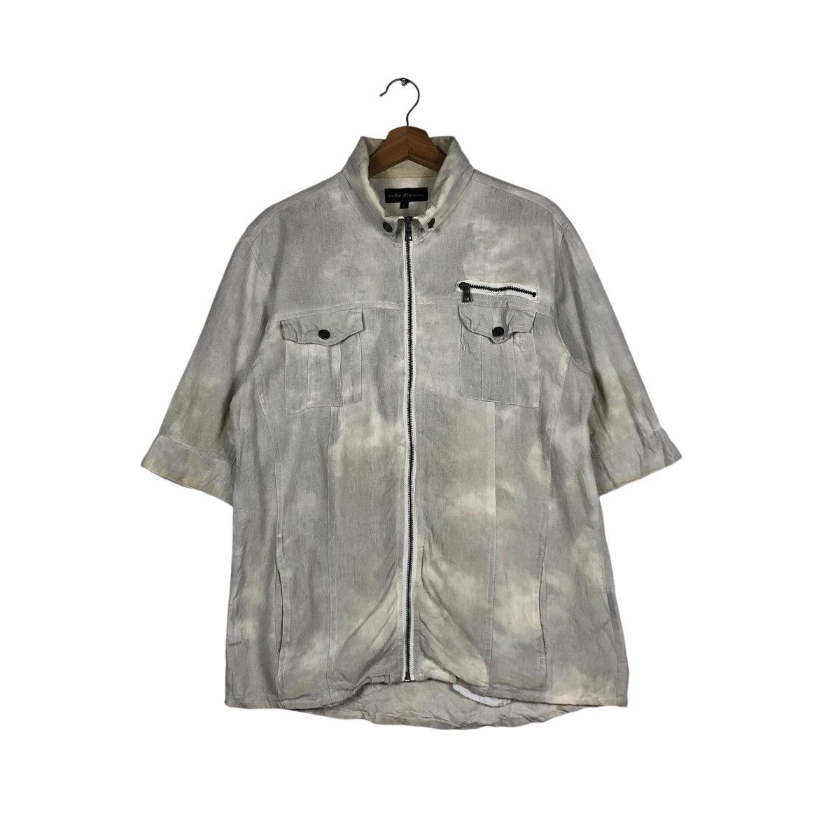 In The Attic 🔥VINTAGE ACID WASH DESIGN SHORT SLEEVE JACKET IN THE ATTIC Size US L / EU 52-54 / 3 - 1 Thumbnail