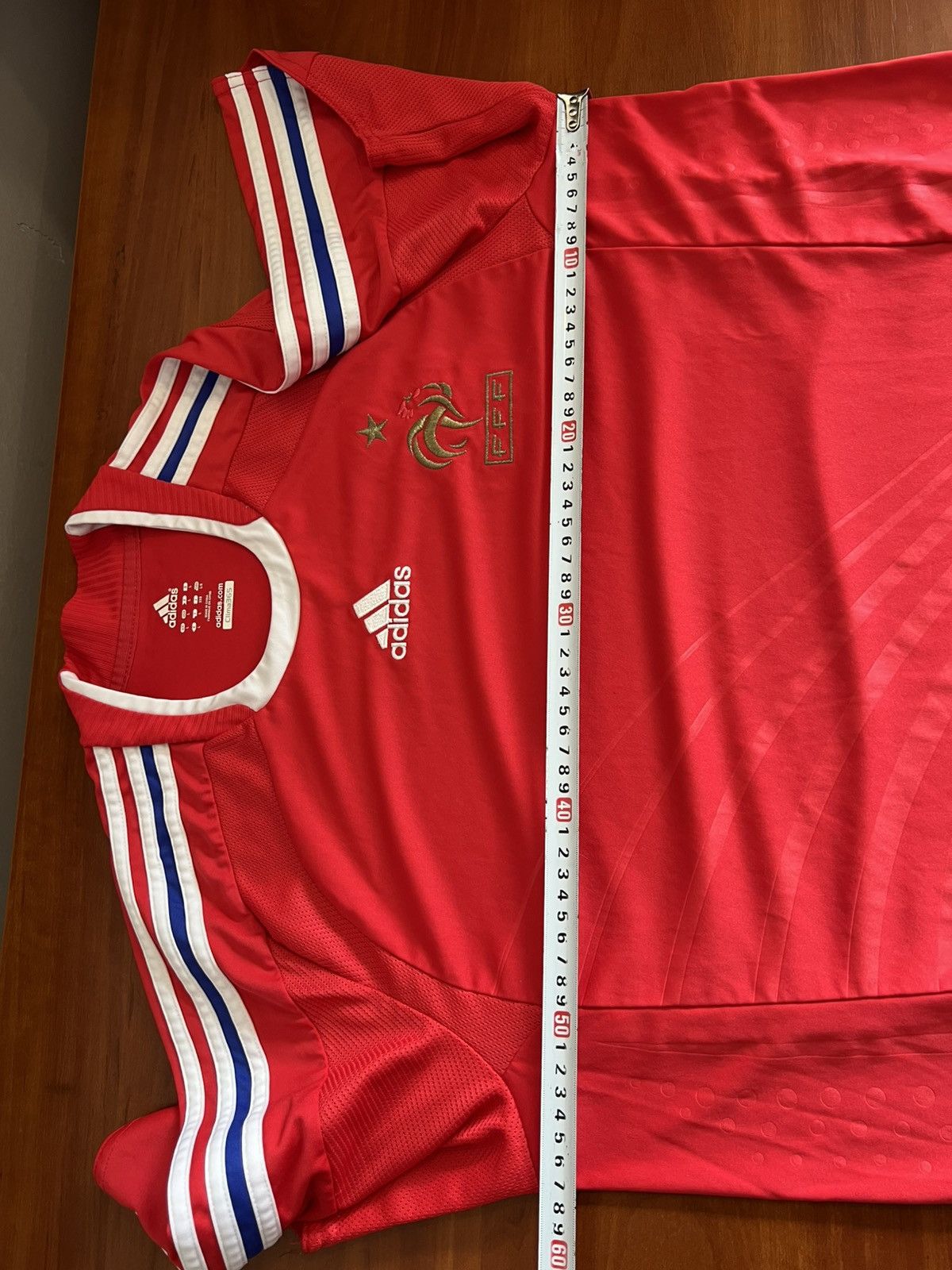 Adidas 2007/08 FRANCE TEAM AWAY SOCCER JERSEY FOOTBALL SHIRT ADIDAS Size US L / EU 52-54 / 3 - 20 Thumbnail