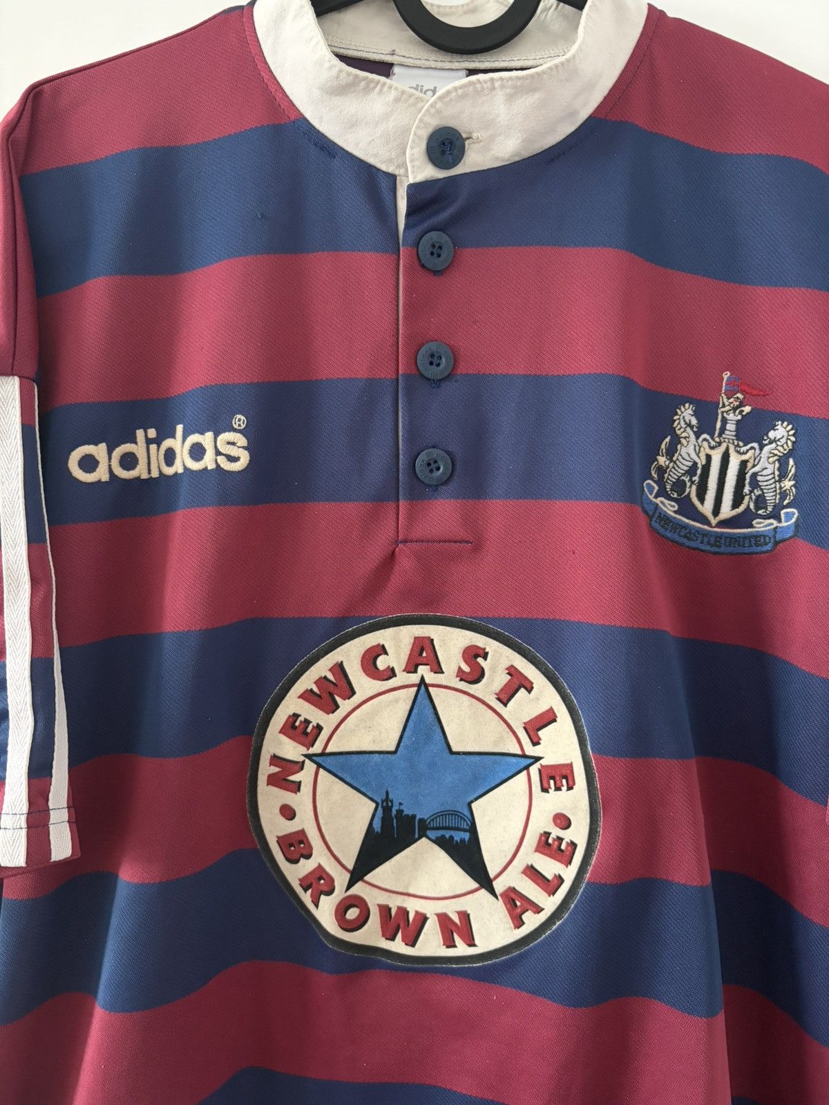 Newcastle adidas 1995/1996 wyjazdowa Vintage — zdjęcie 2
