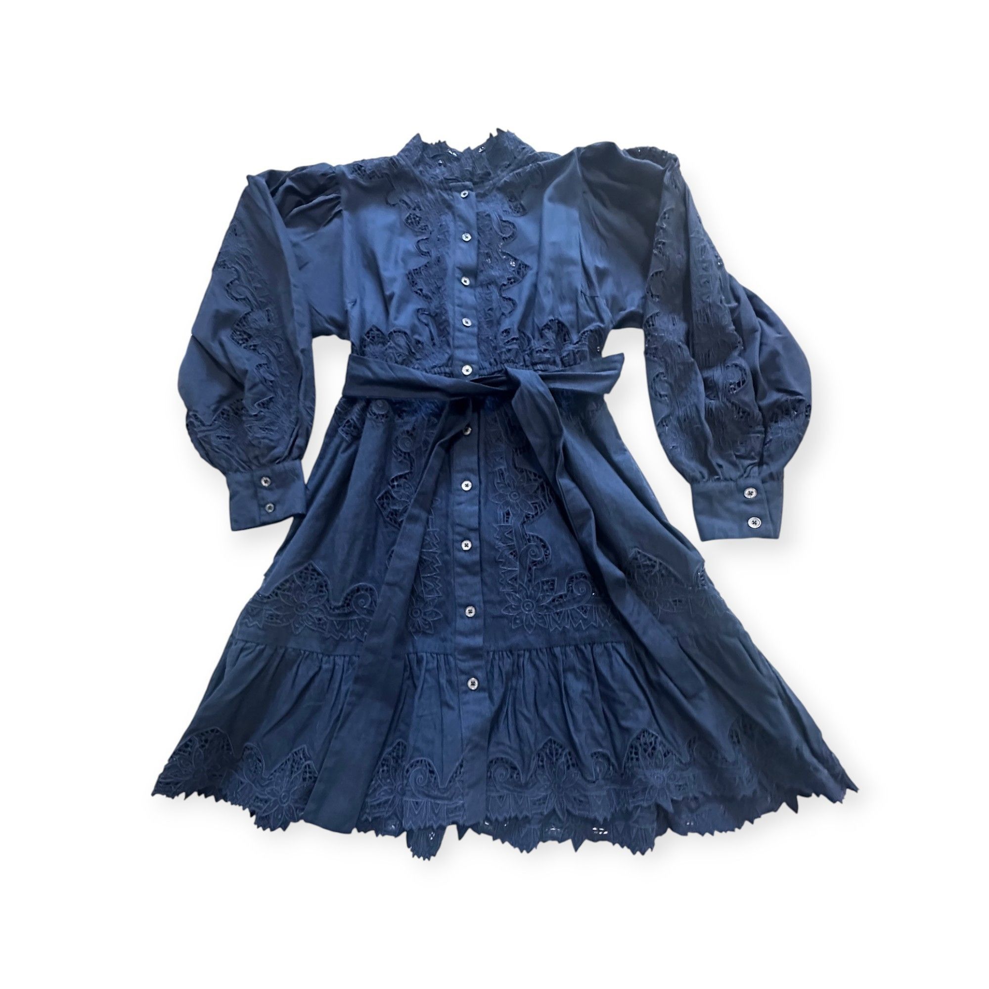 Sea New York Sea New York Anita Eyelet Mini Dress Navy Size 2 NWT Size XS / US 0-2 / IT 36-38 - 7 Thumbnail
