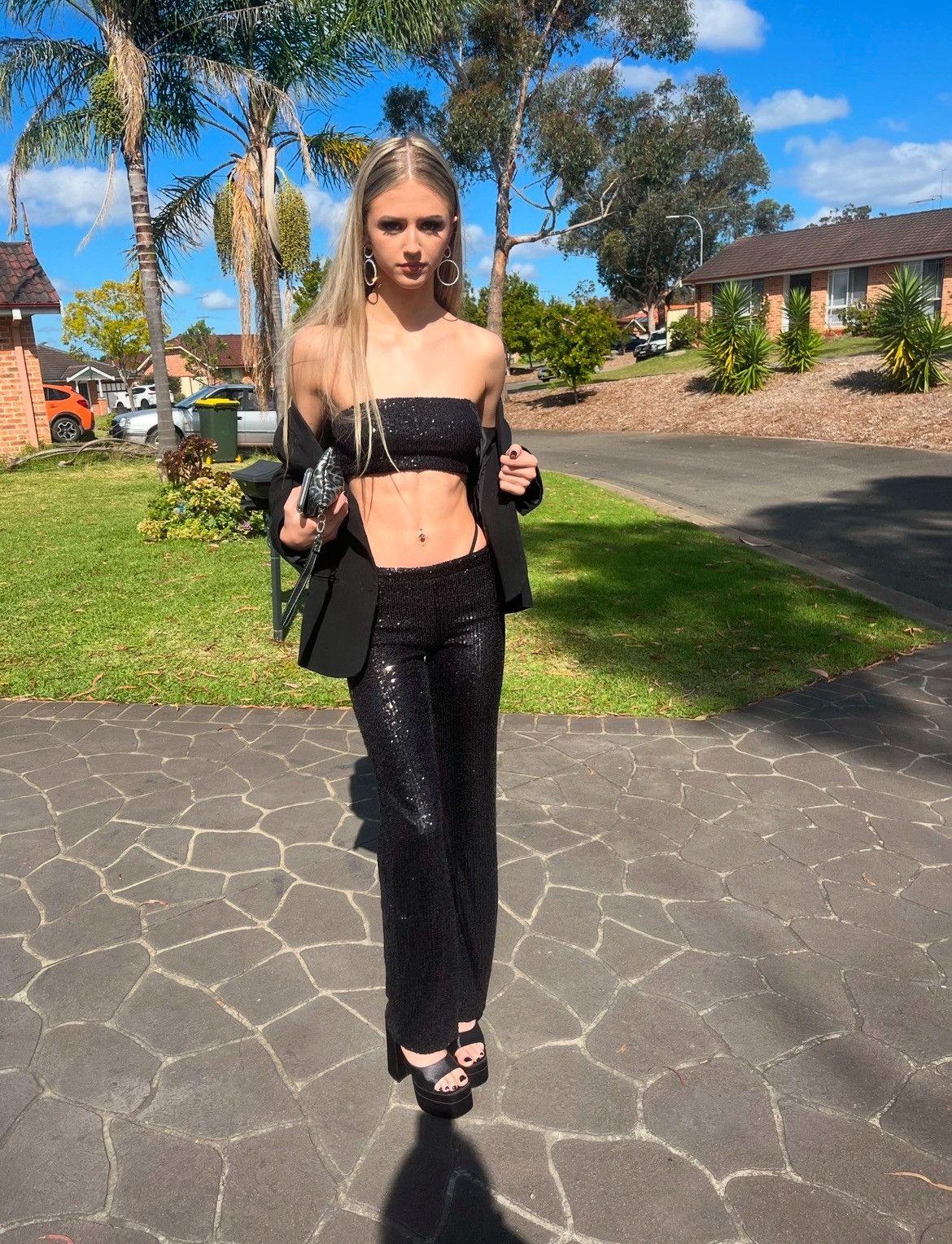 Versace IMOGEN TWO PIECE SET - BLACK Size XS / US 0-2 / IT 36-38 - 3 Thumbnail
