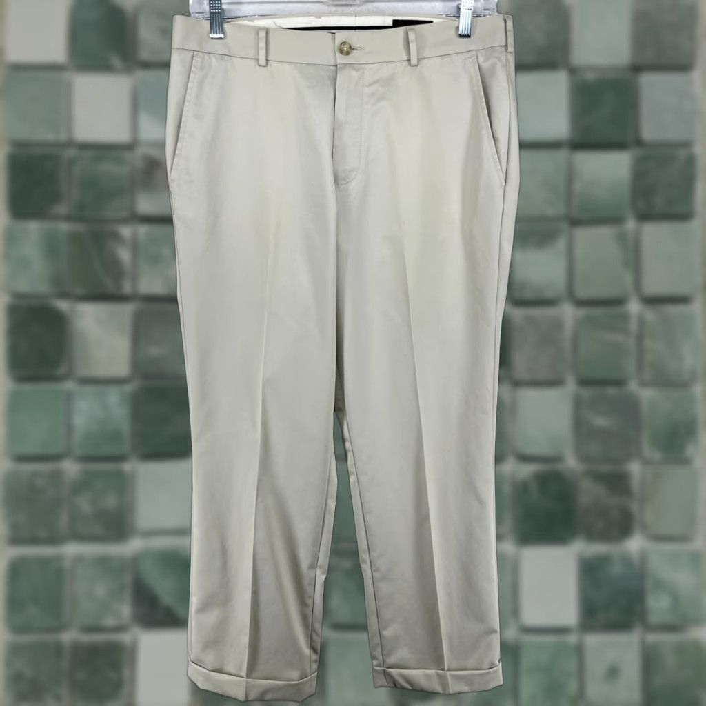 slim fit dress slacks Non-Iron Cotton Solid Dress Shirt with Contrast Trim