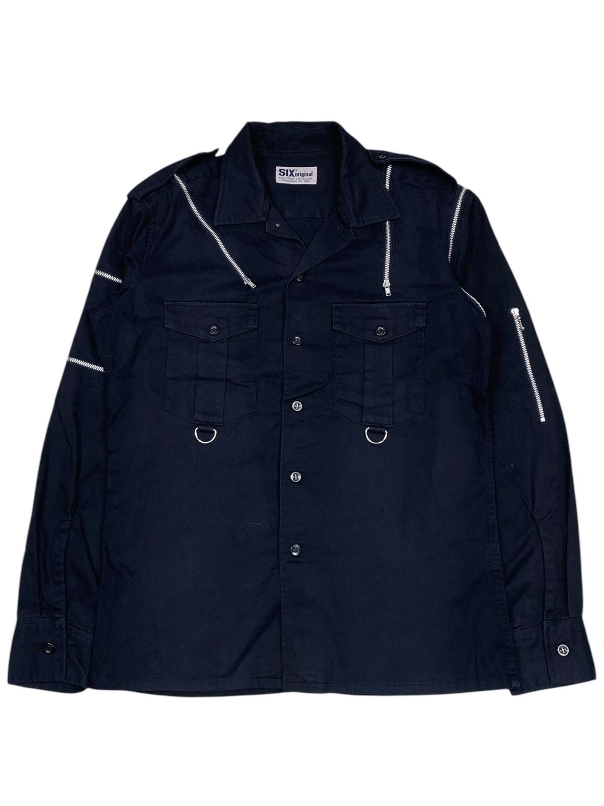 14th Addiction 2000s Triple Six - Multizip Shirt Jacket Size US M / EU 48-50 / 2 - 2 Thumbnail